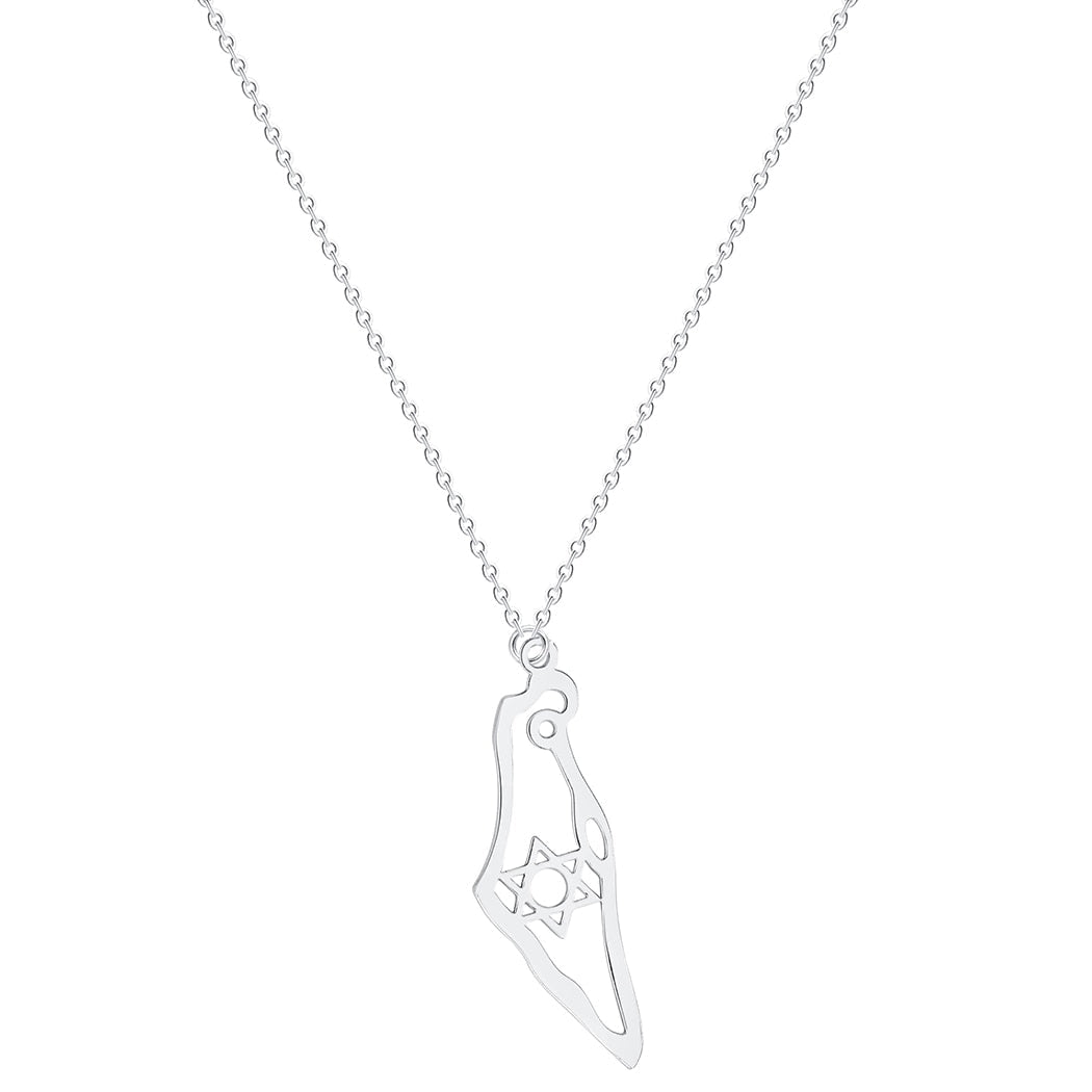 Map of Israel Necklace