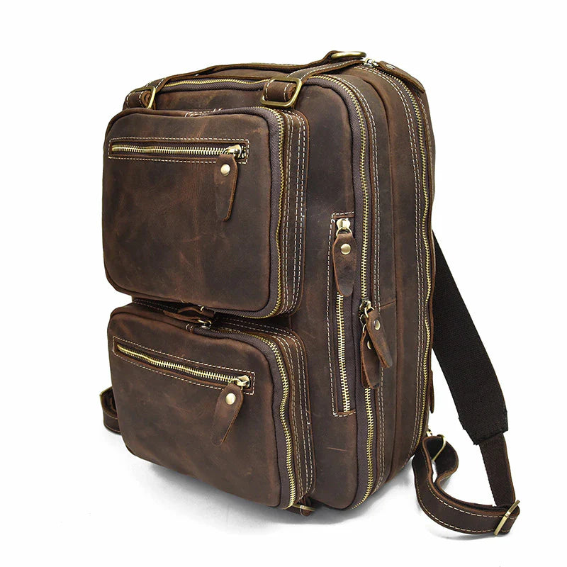 Dublin Leather Backpack Briefcase 2-in-1 - Concordia Style Boutique