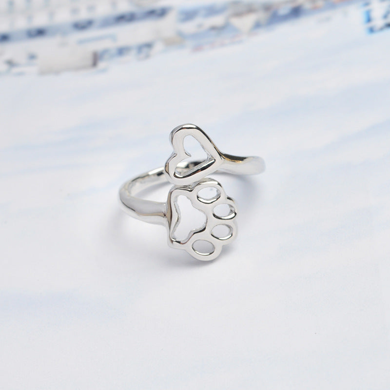 PAW HEART RING (ADJUSTABLE) - Concordia Style Boutique