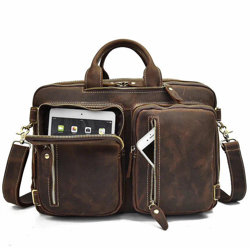 Dublin Leather Backpack Briefcase 2-in-1 - Concordia Style Boutique