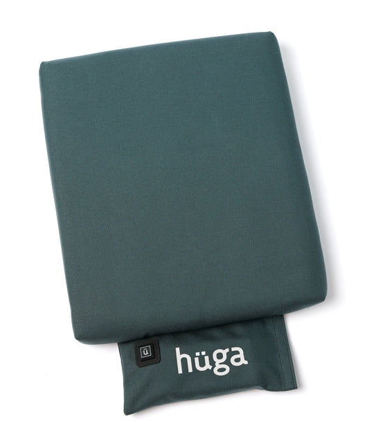 Steel Grey Cordura® / White Logo - US-made Hüga heated cushions are the longest-lasting, highest quality, most durable heated cushions you can buy!
