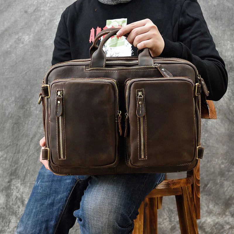 Dublin Leather Backpack Briefcase 2-in-1 - Concordia Style Boutique