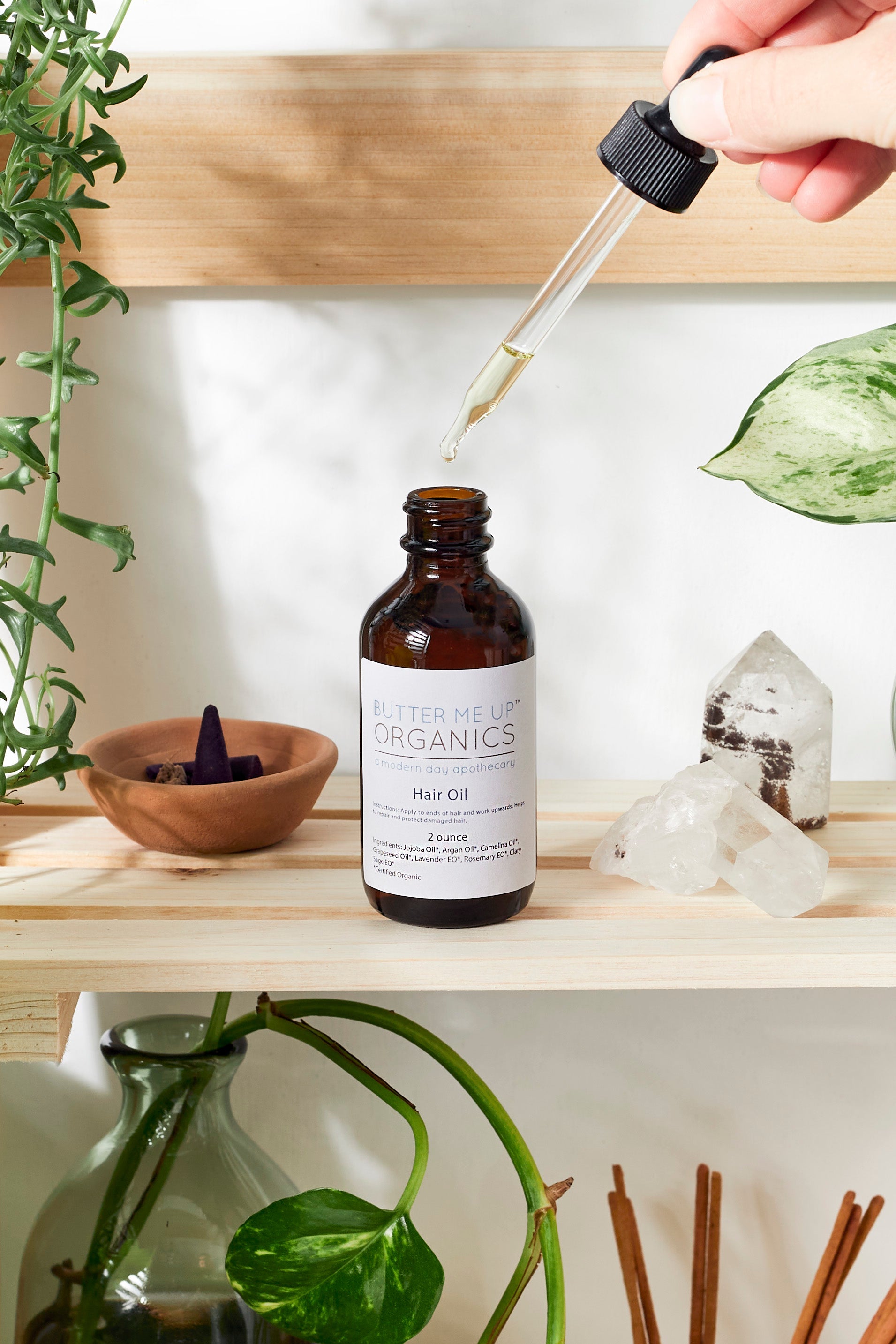 Organic Hair Oil Repair Healthy Hair - Concordia Style Boutique