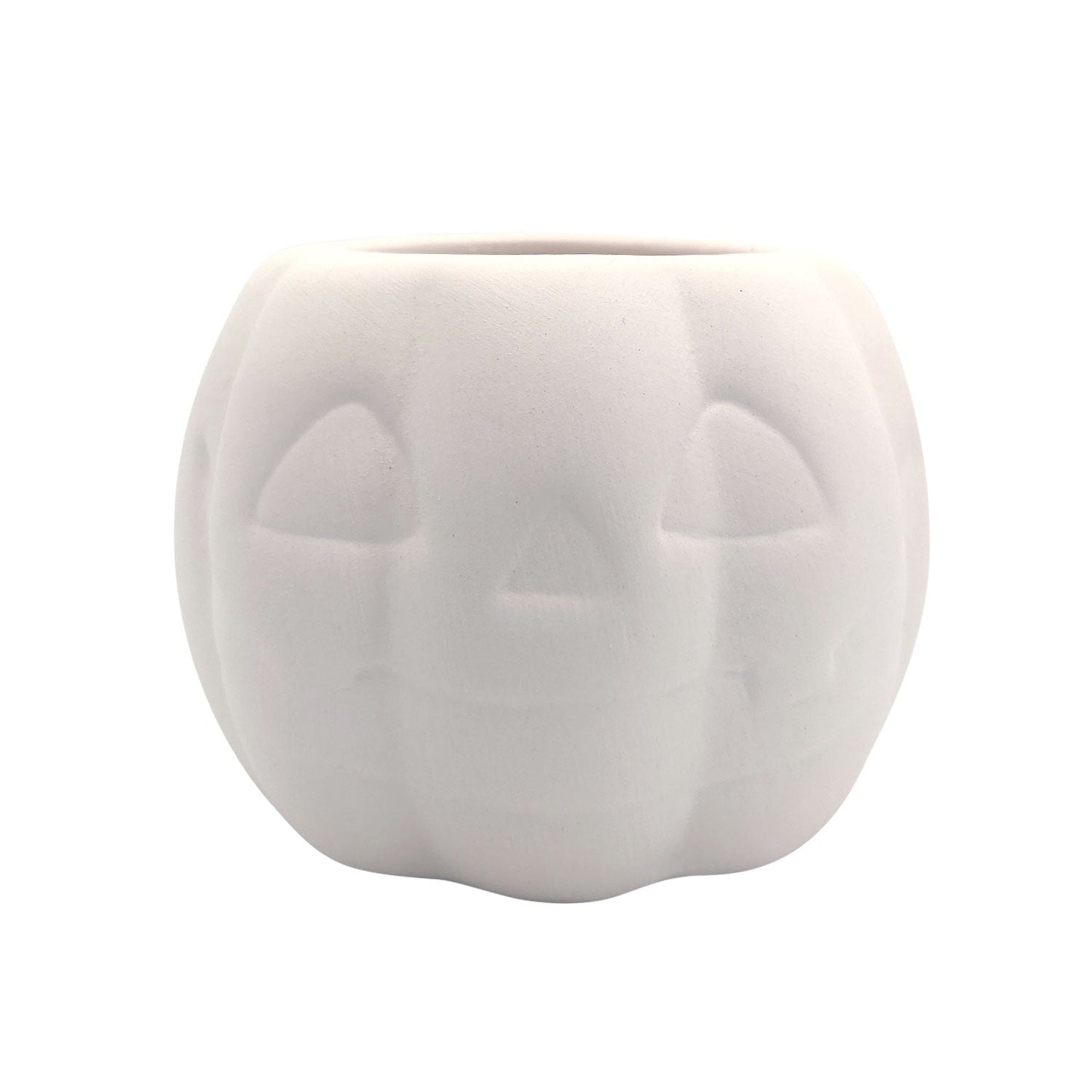 Halloween White Pumpkin Pot