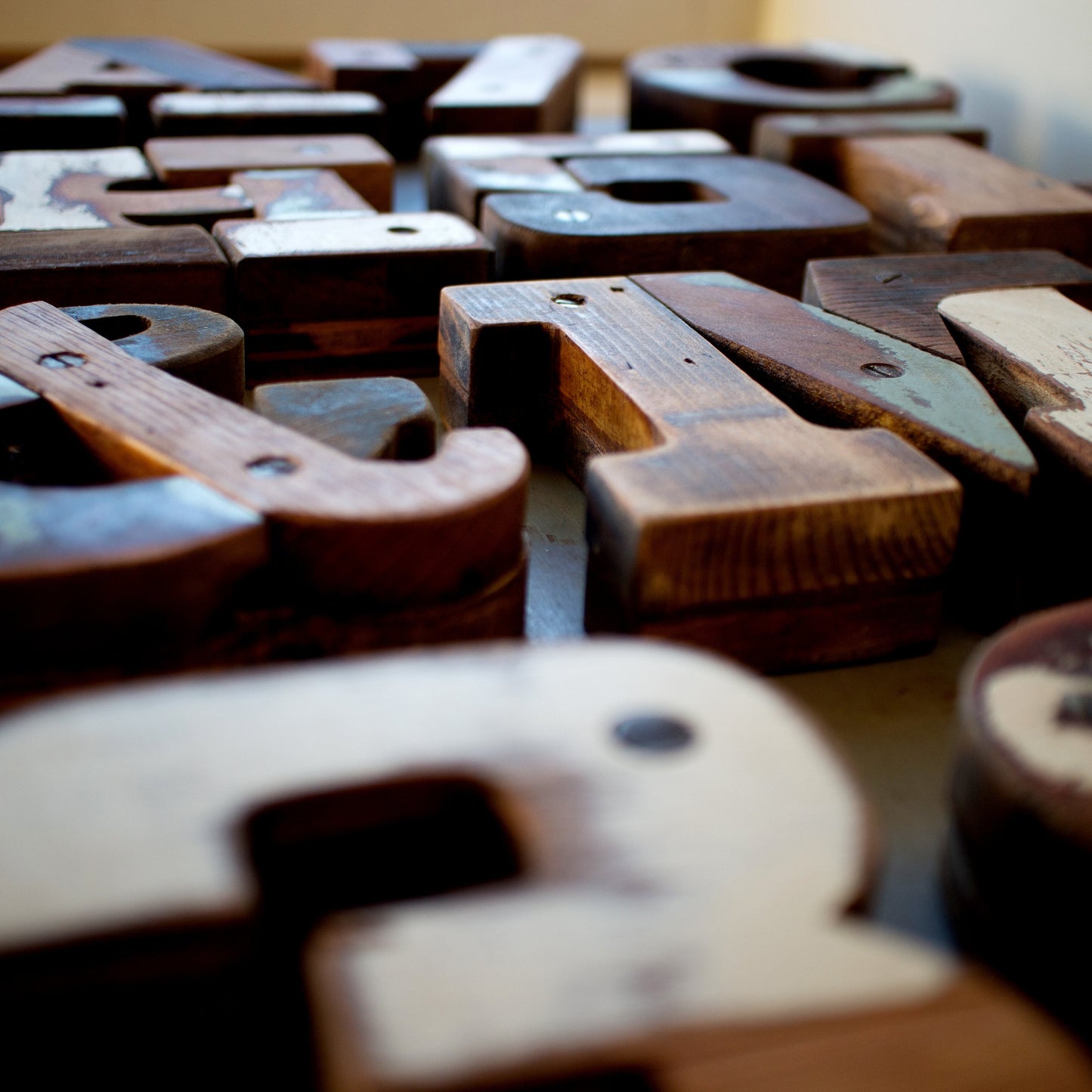 Reclaimed Wooden Letters