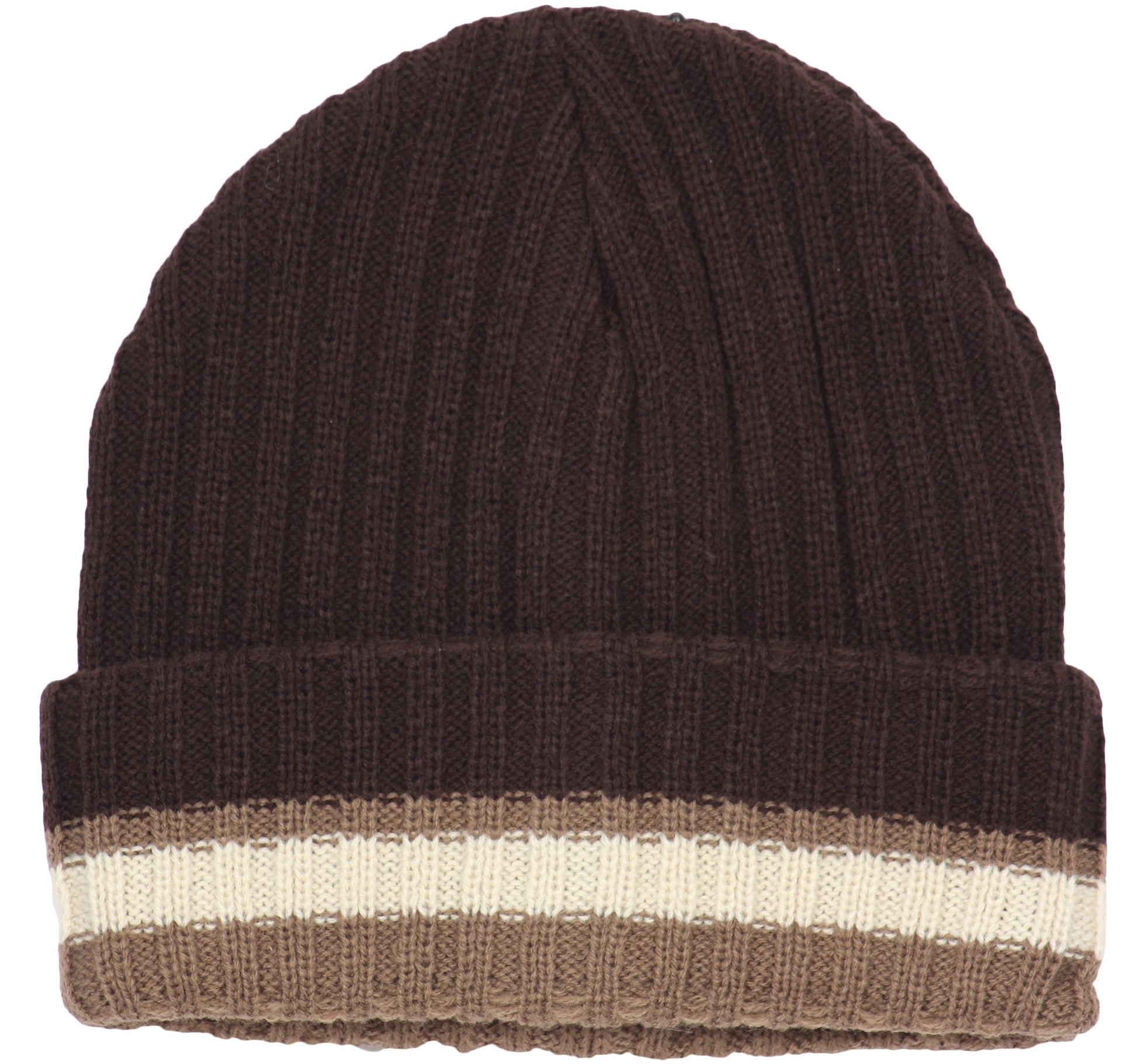 Sakkas Sam Unisex Ribbed Stripe Beanie Cap - Concordia Style Boutique