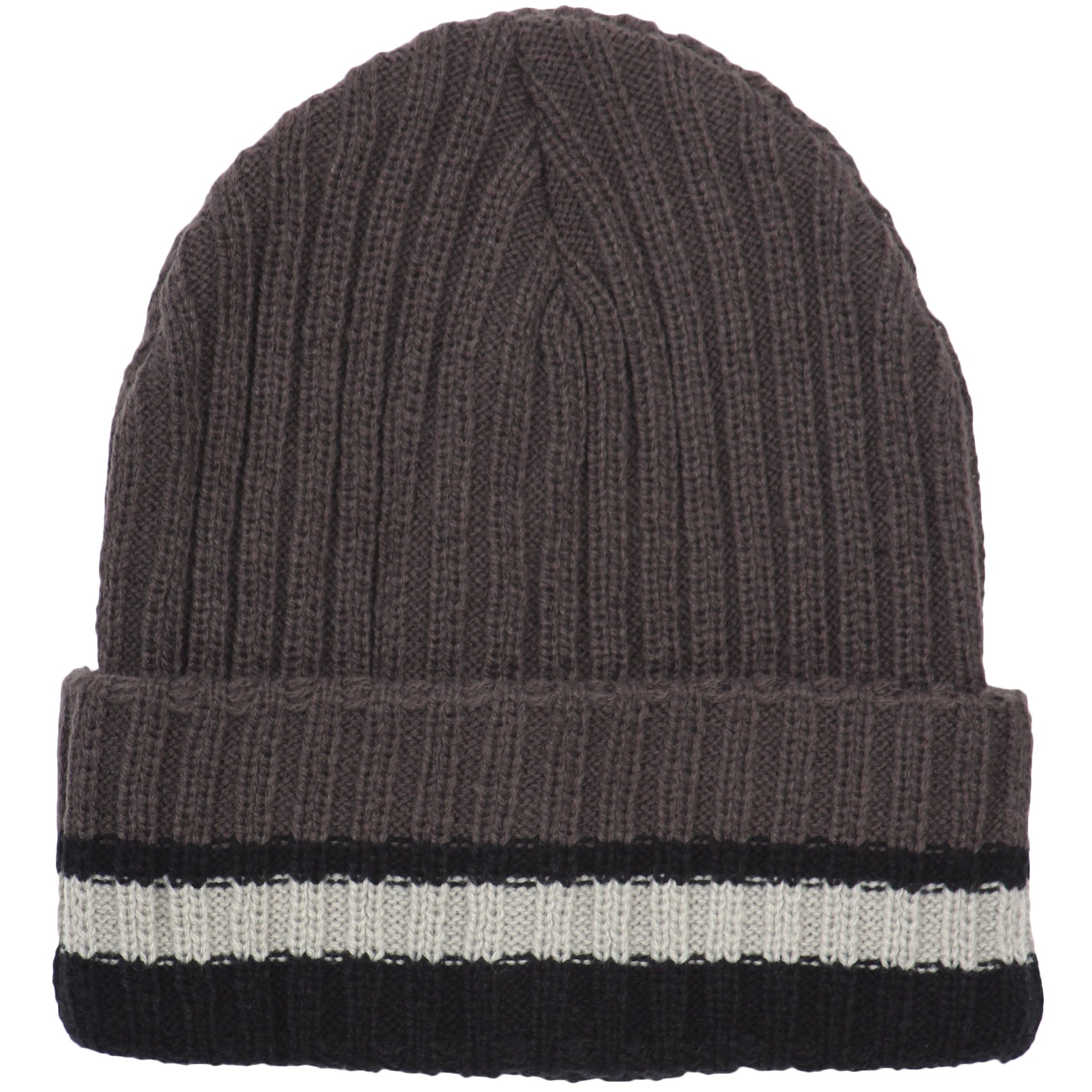 Sakkas Sam Unisex Ribbed Stripe Beanie Cap - Concordia Style Boutique