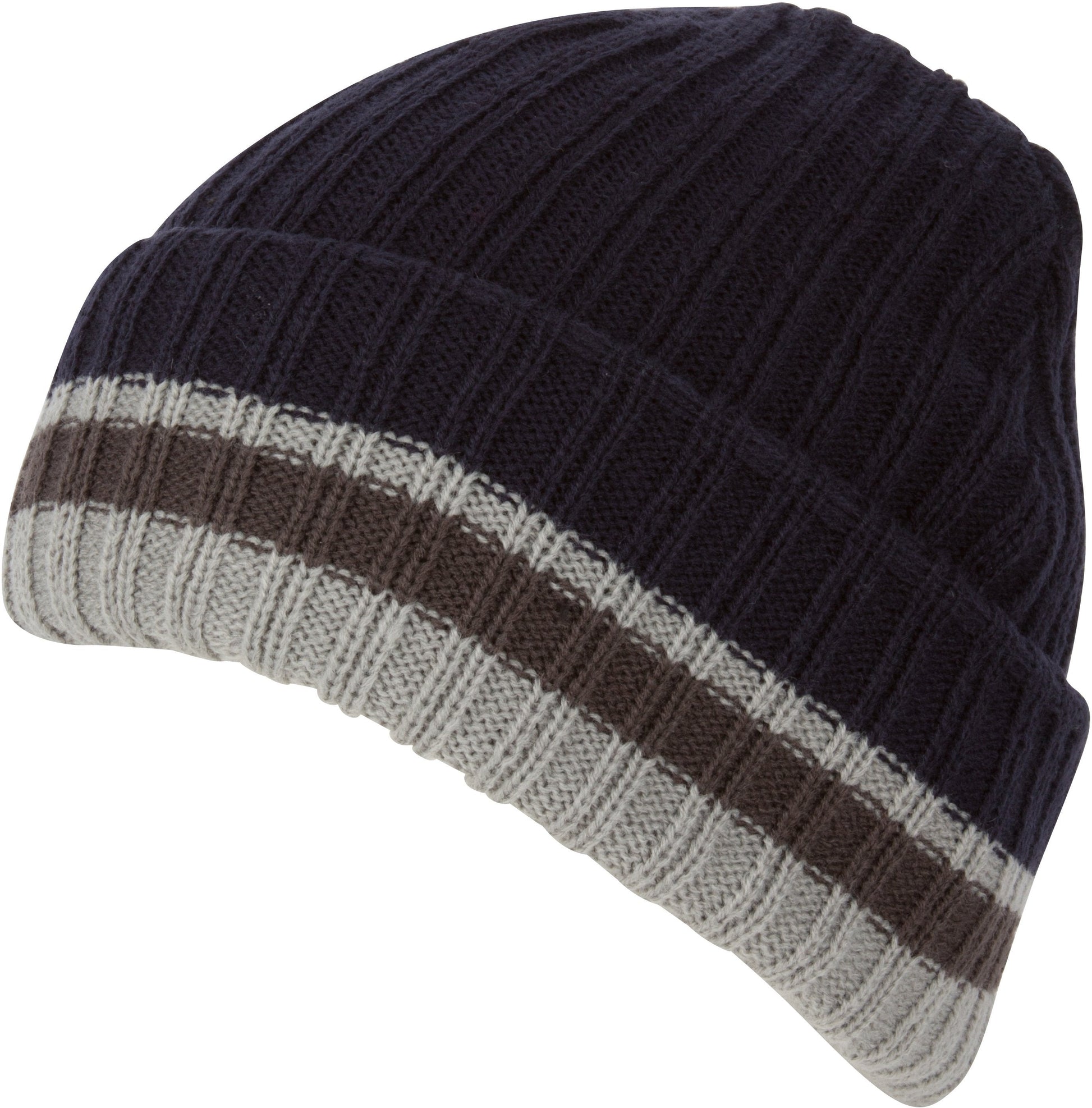 Sakkas Sam Unisex Ribbed Stripe Beanie Cap - Concordia Style Boutique