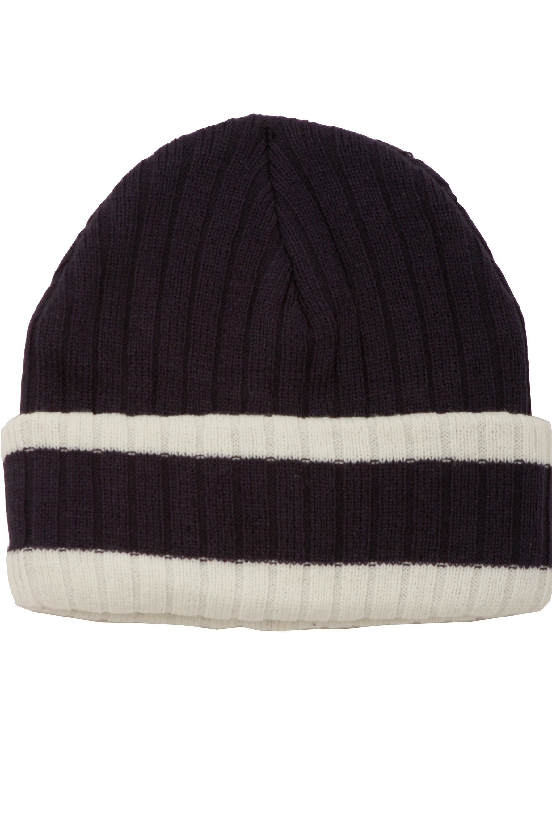 Sakkas Sam Unisex Ribbed Stripe Beanie Cap - Concordia Style Boutique