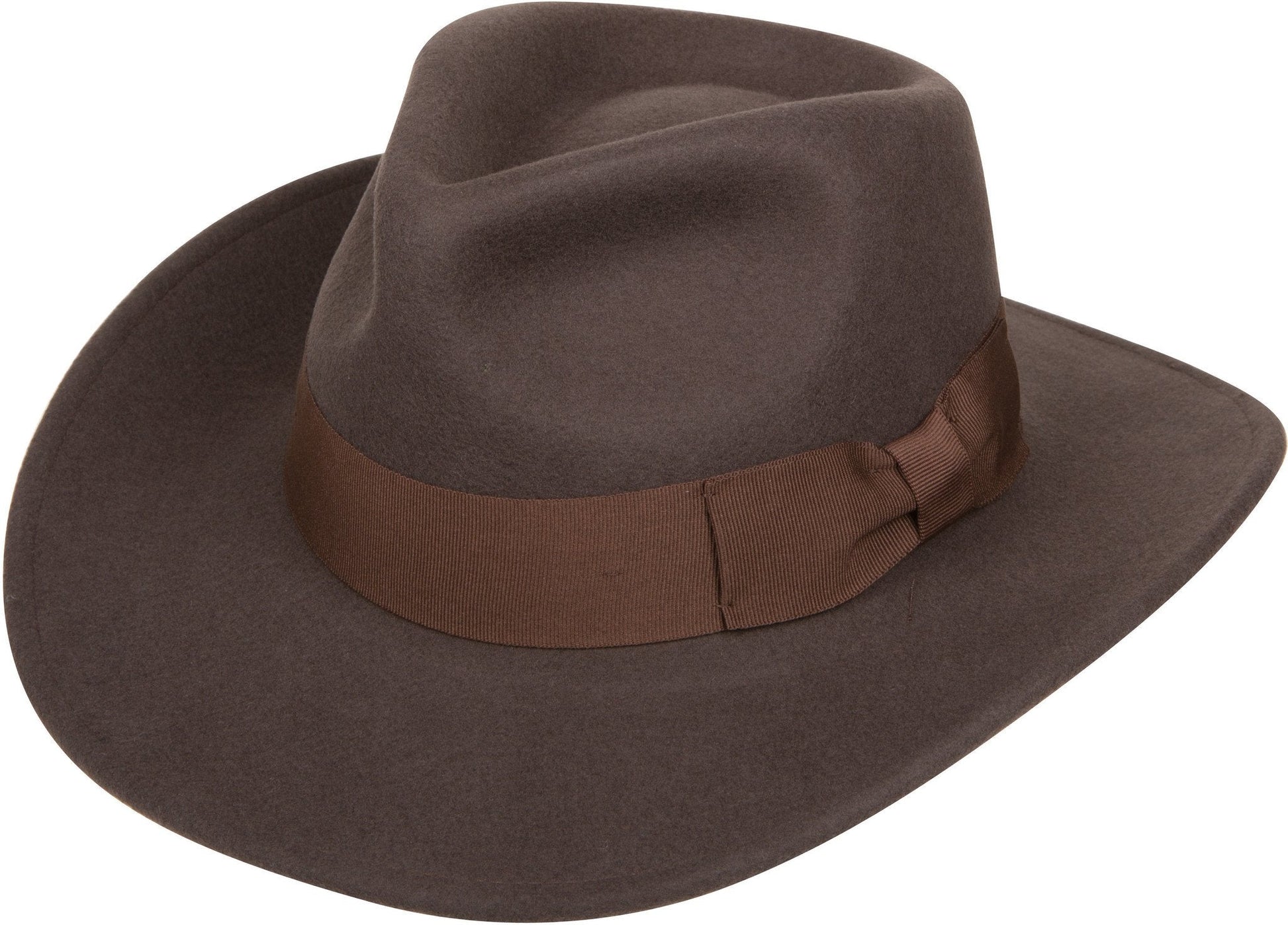 Sakkas Flynn Grosgrain Bow Wide Brim Wool Fedora - Concordia Style Boutique