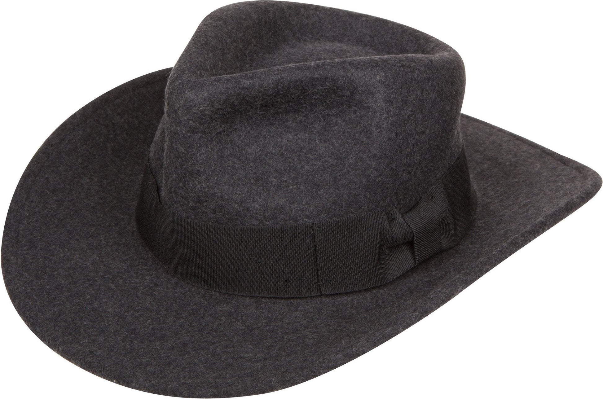 Sakkas Flynn Grosgrain Bow Wide Brim Wool Fedora - Concordia Style Boutique