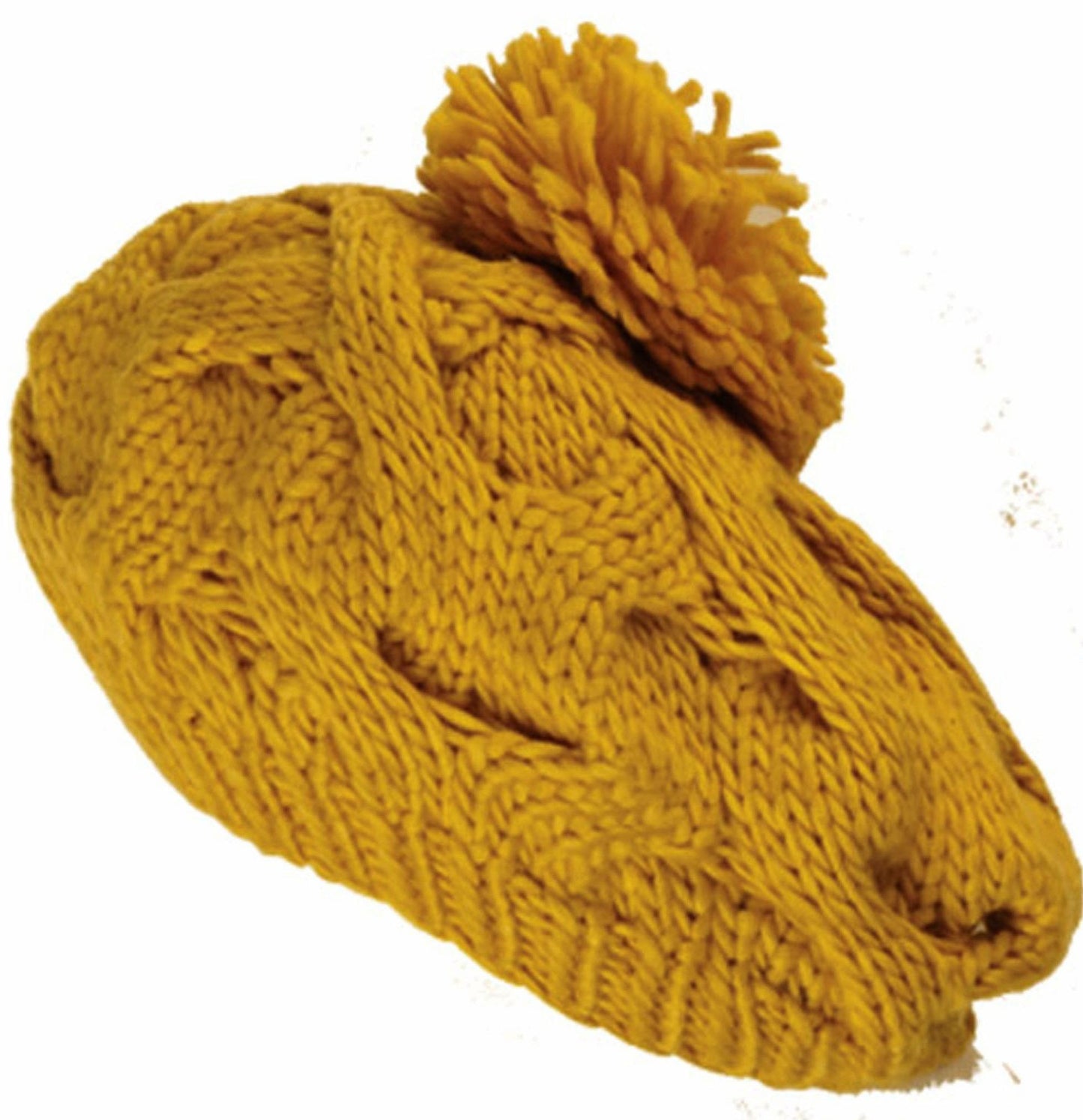 Sakkas Cable Knit Pom Pom Thick Slouch Hat - Concordia Style Boutique
