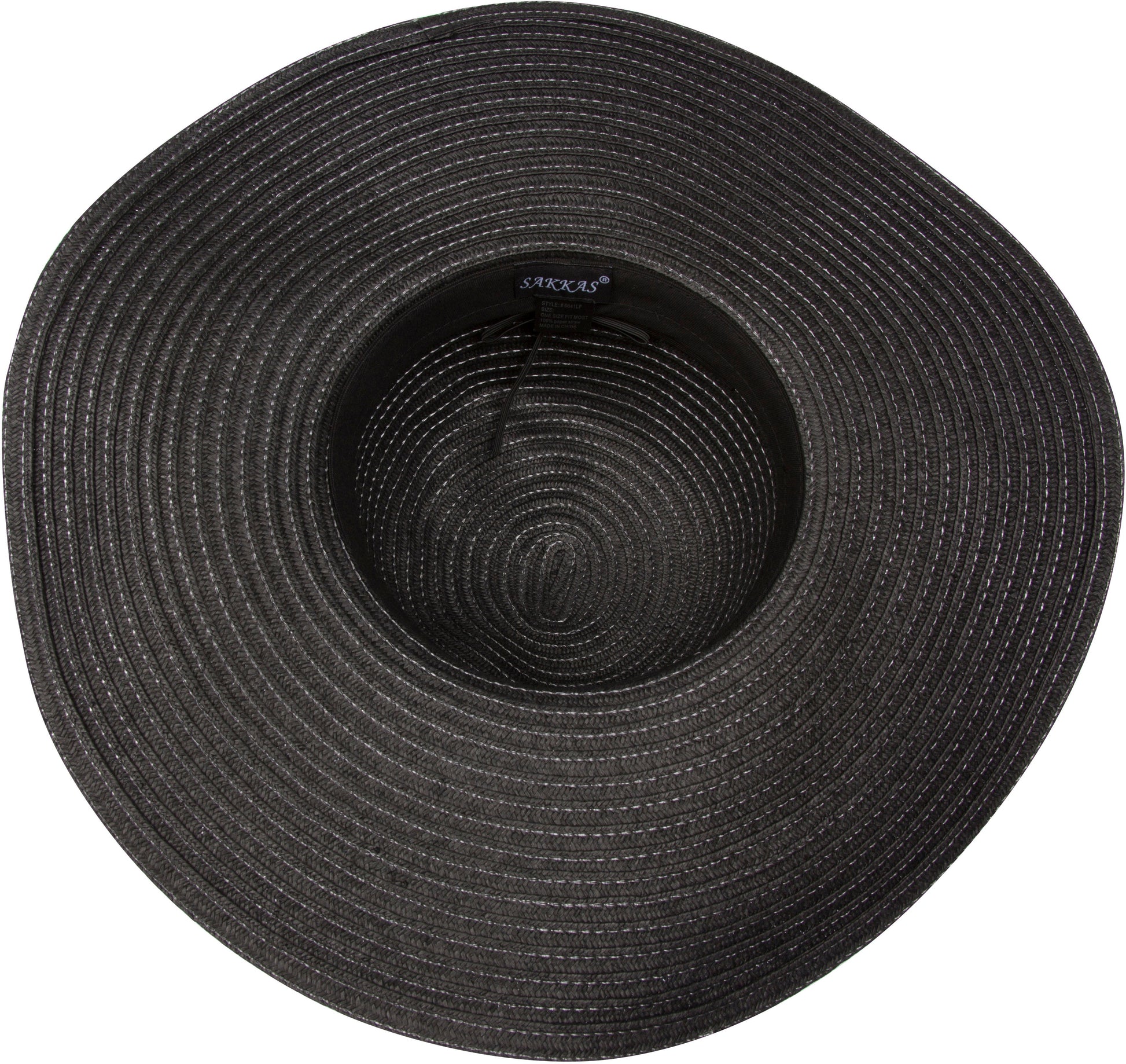 Sakkas Bella UPF 50+ 100% Paper Straw Flower Accent Wide Brim Floppy Hat - Concordia Style Boutique