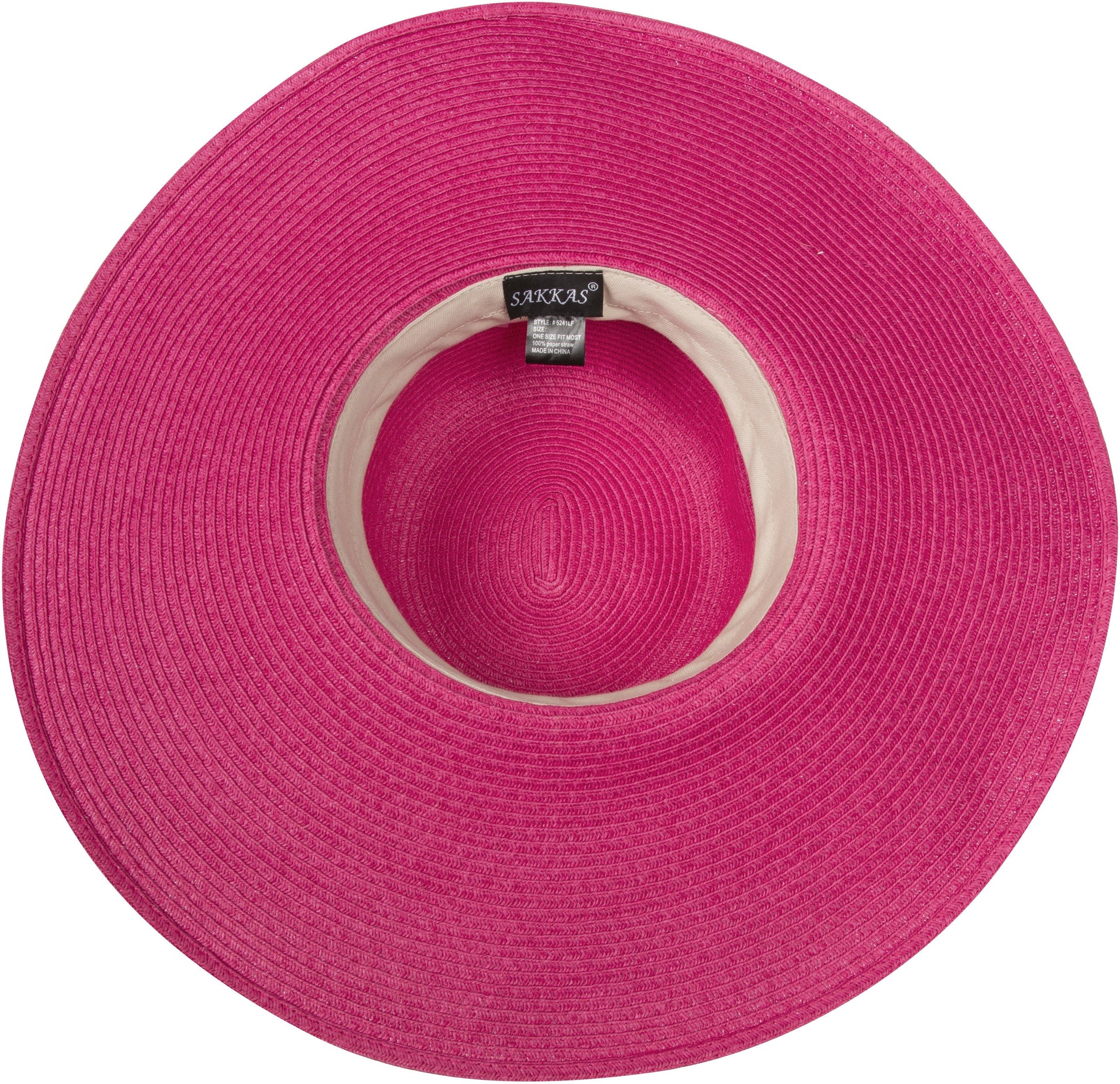 Sakkas Bella UPF 50+ 100% Paper Straw Flower Accent Wide Brim Floppy Hat - Concordia Style Boutique