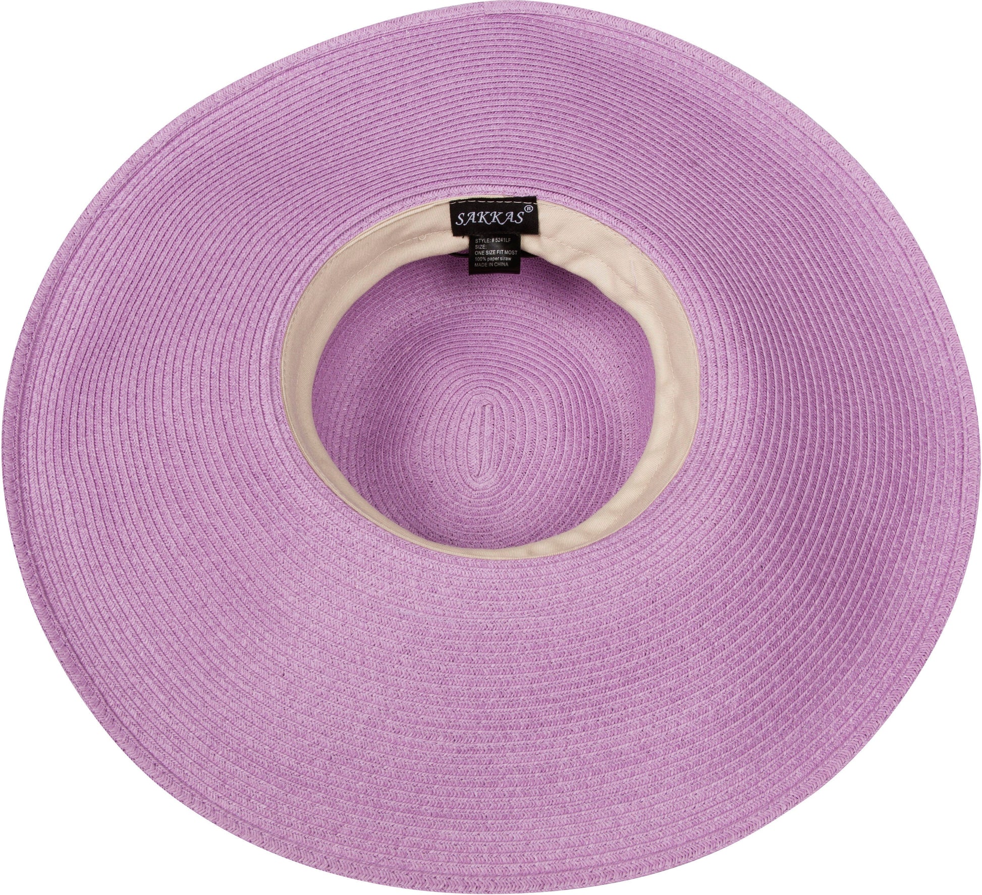 Sakkas Bella UPF 50+ 100% Paper Straw Flower Accent Wide Brim Floppy Hat - Concordia Style Boutique