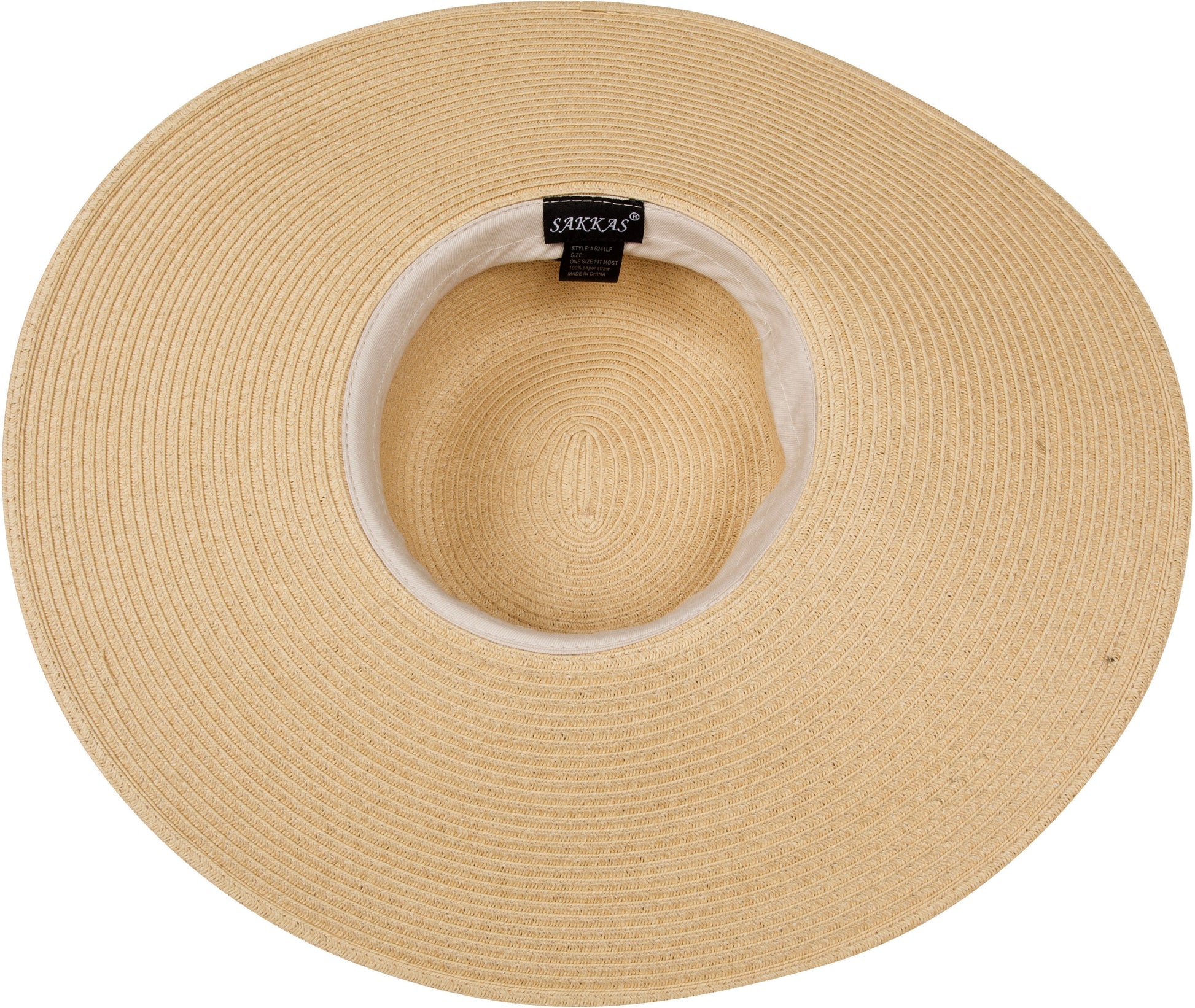 Sakkas Bella UPF 50+ 100% Paper Straw Flower Accent Wide Brim Floppy Hat - Concordia Style Boutique