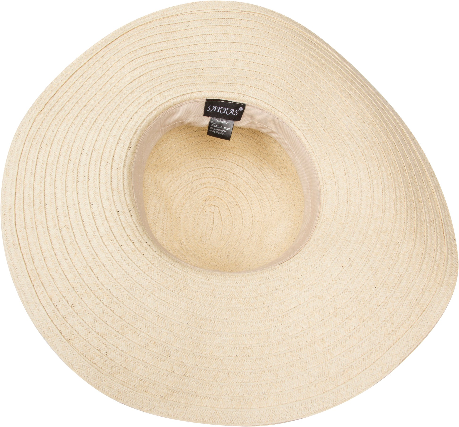 Sakkas Daisy UPF 50+ 100% Paper Straw Flower Accent Wide Brim Floppy Hat - Concordia Style Boutique