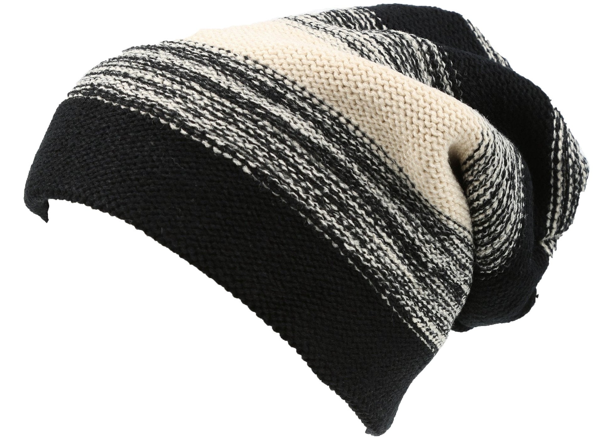 Sakkas Balmn Long Tall Classic Striped Heather Faux Fur Lined Unisex Beanie Hat - Concordia Style Boutique