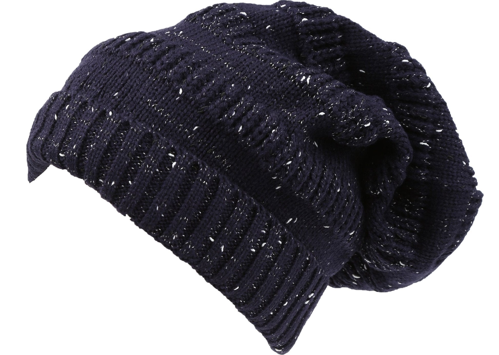 Sakkas Kase Long Tall Slouchy Striped Knit Fishermans Unisex Solid Beanie Hat - Concordia Style Boutique
