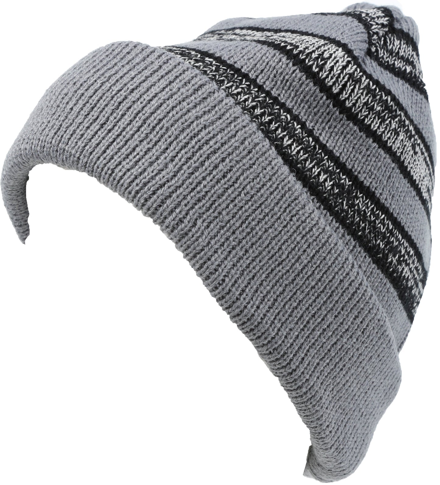 Sakkas Cabbey Mid Weight Striped Multi Colored Ribbed Knit Unisex Beanie Hat - Concordia Style Boutique