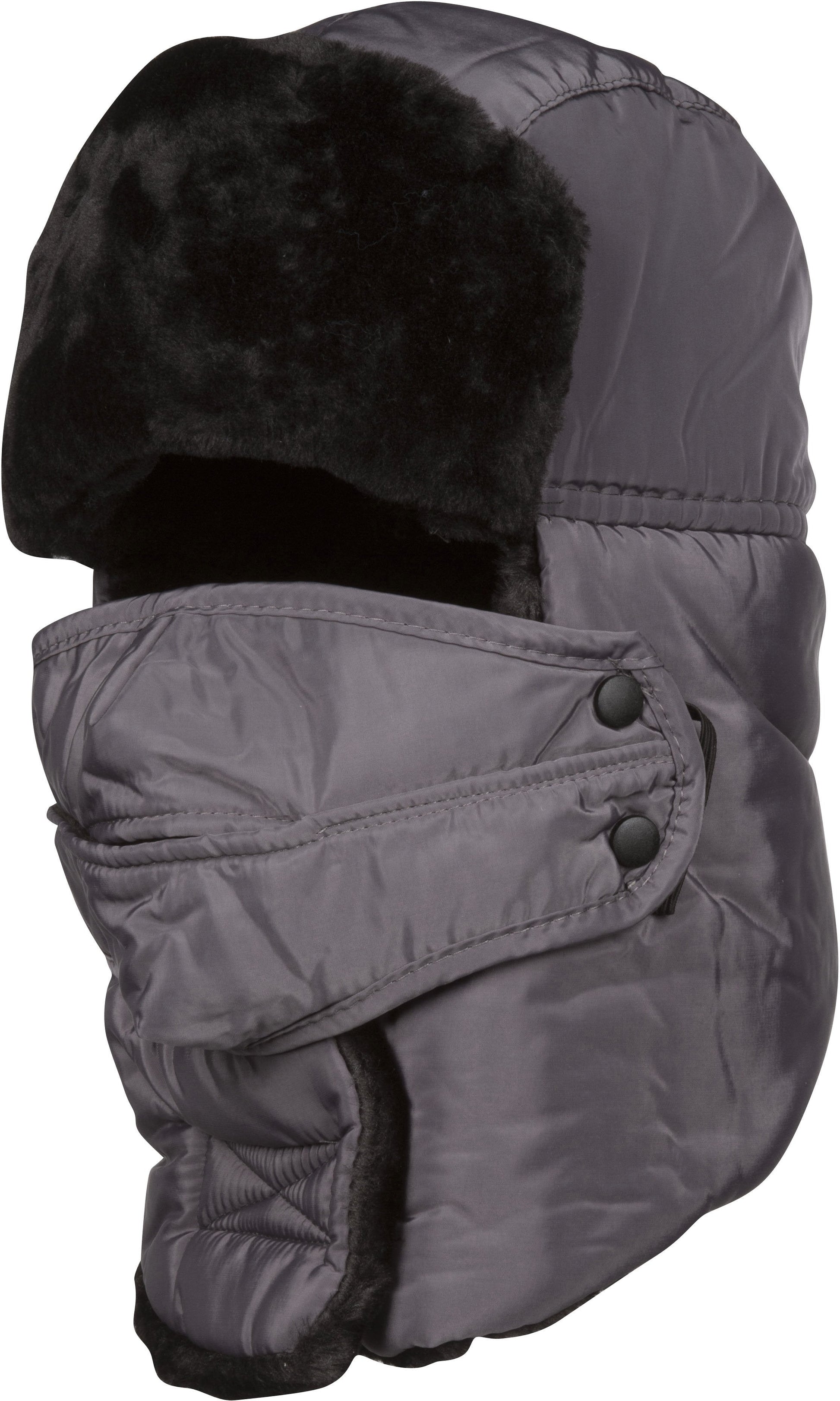 Sakkas Dab Unisex Faux Fur Chin Strap Removable Face Mask Winter Cold Trooper Hat - Concordia Style Boutique