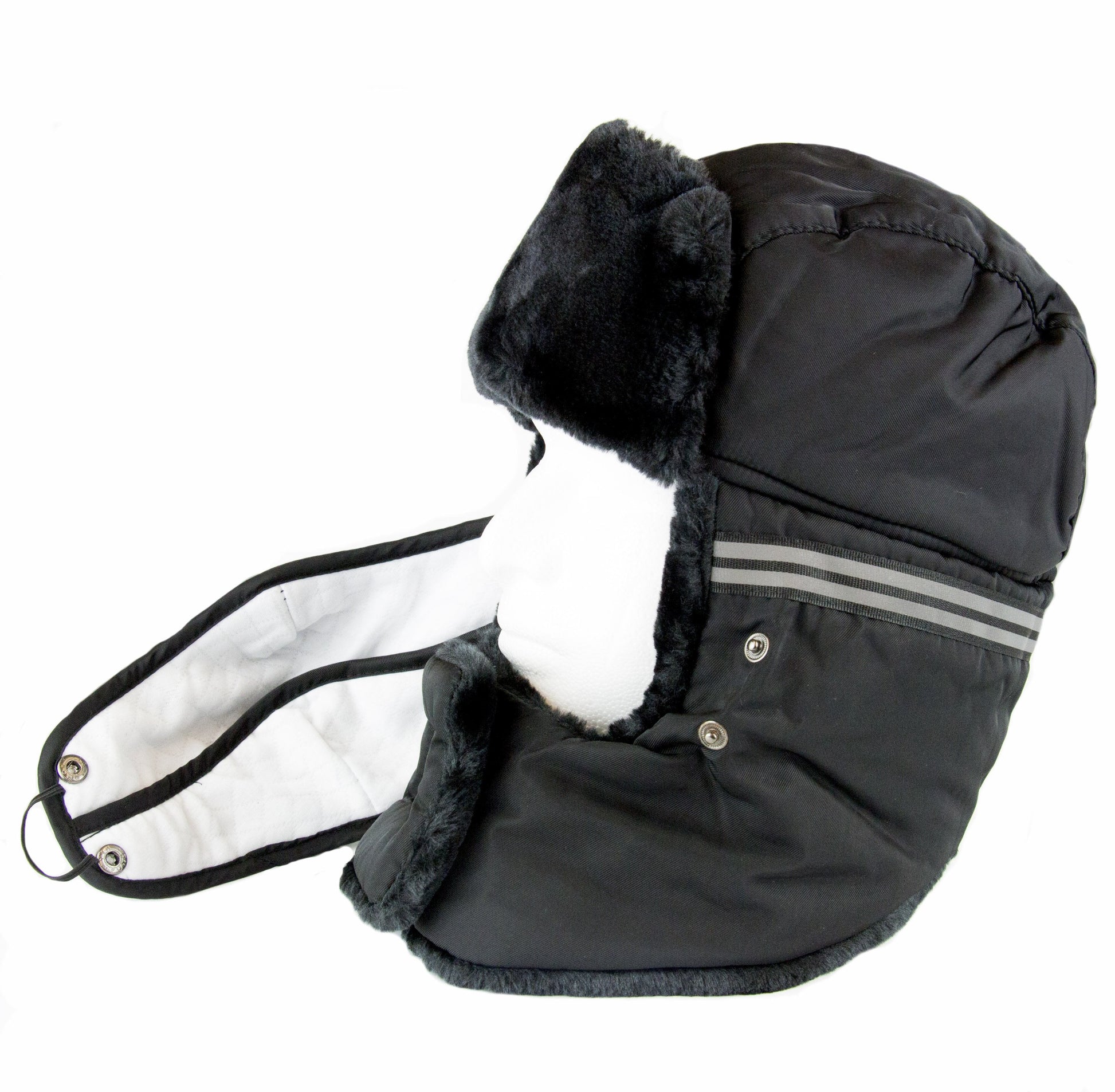 Sakkas Dab Unisex Faux Fur Chin Strap Removable Face Mask Winter Cold Trooper Hat - Concordia Style Boutique