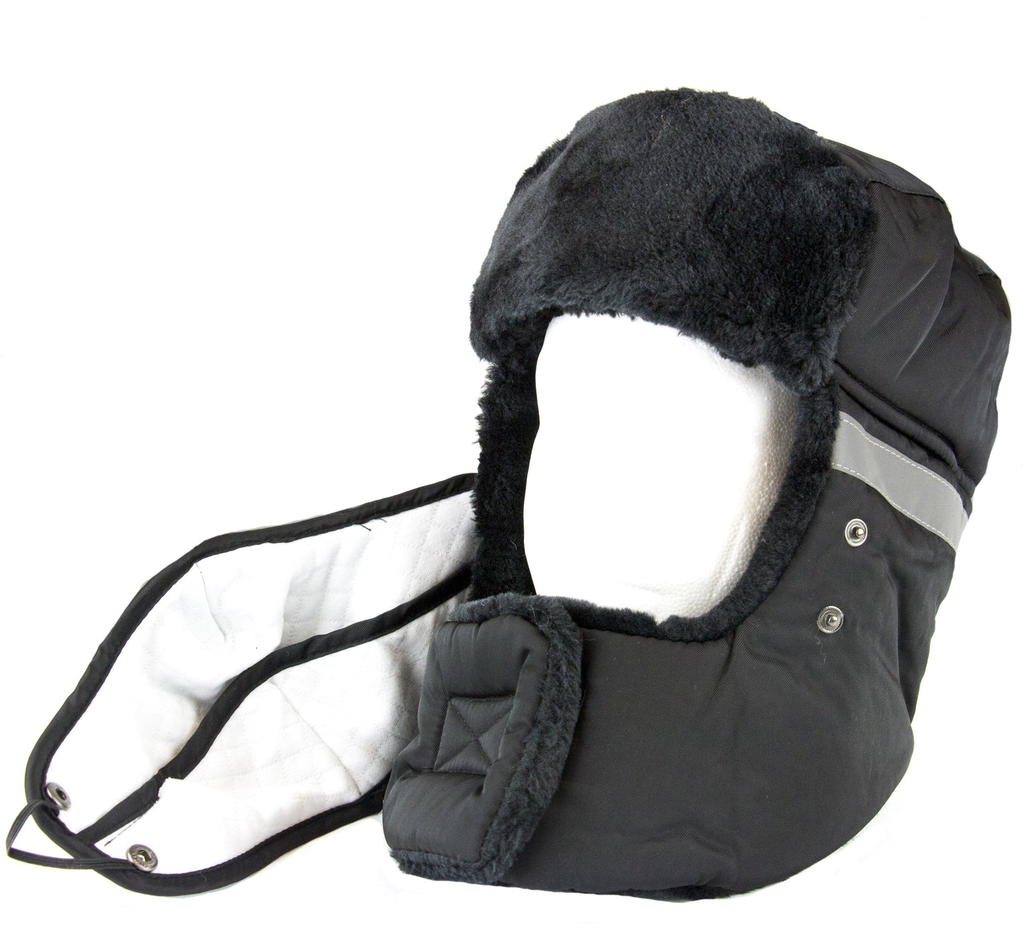Sakkas Dab Unisex Faux Fur Chin Strap Removable Face Mask Winter Cold Trooper Hat - Concordia Style Boutique