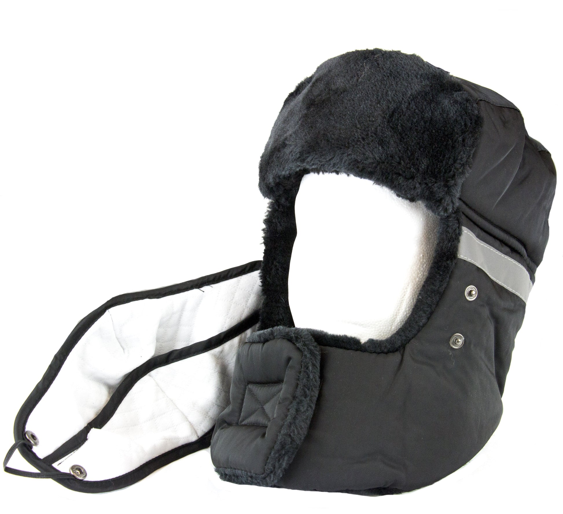 Sakkas Dab Unisex Faux Fur Chin Strap Removable Face Mask Winter Cold Trooper Hat - Concordia Style Boutique