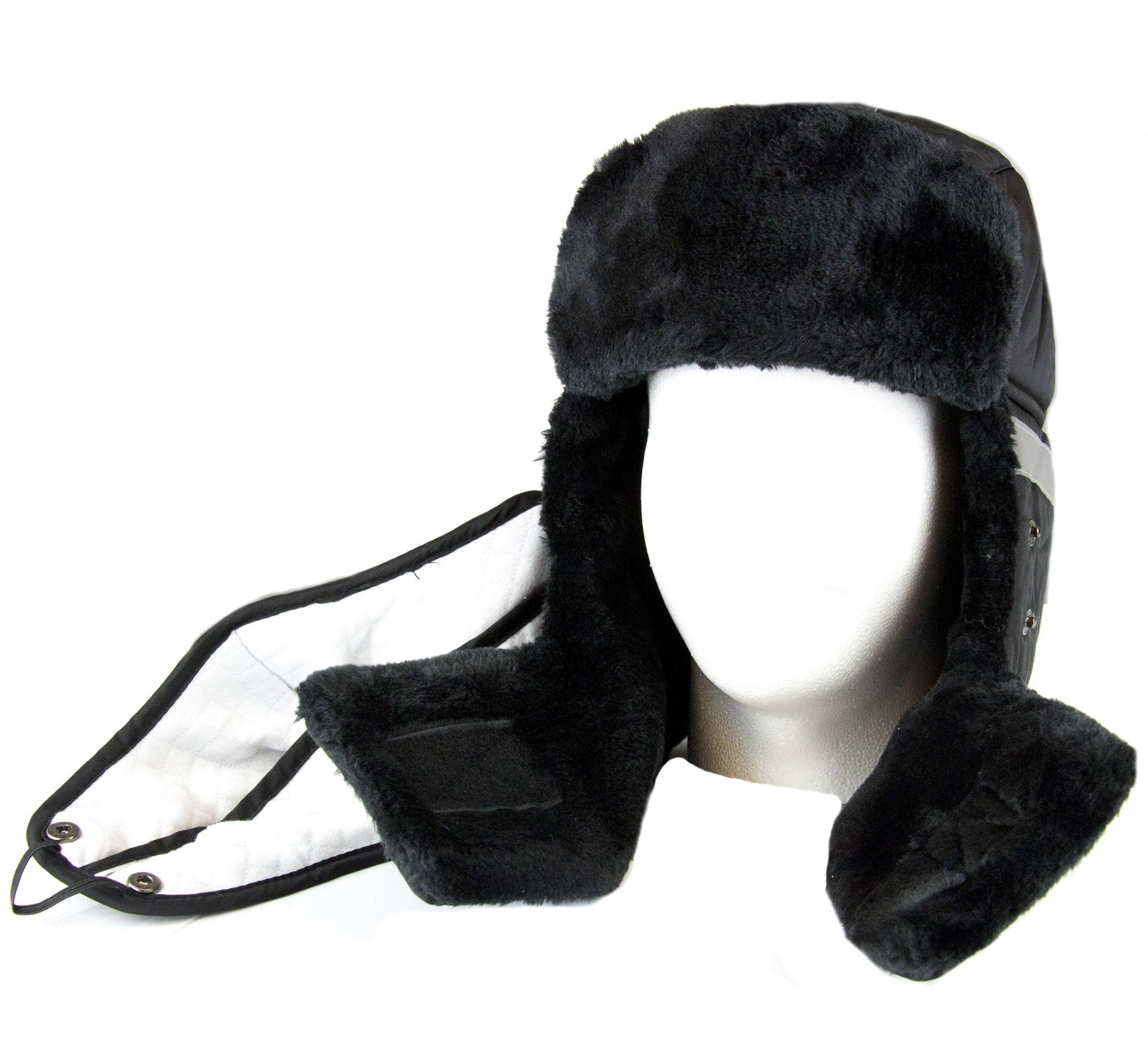 Sakkas Dab Unisex Faux Fur Chin Strap Removable Face Mask Winter Cold Trooper Hat - Concordia Style Boutique