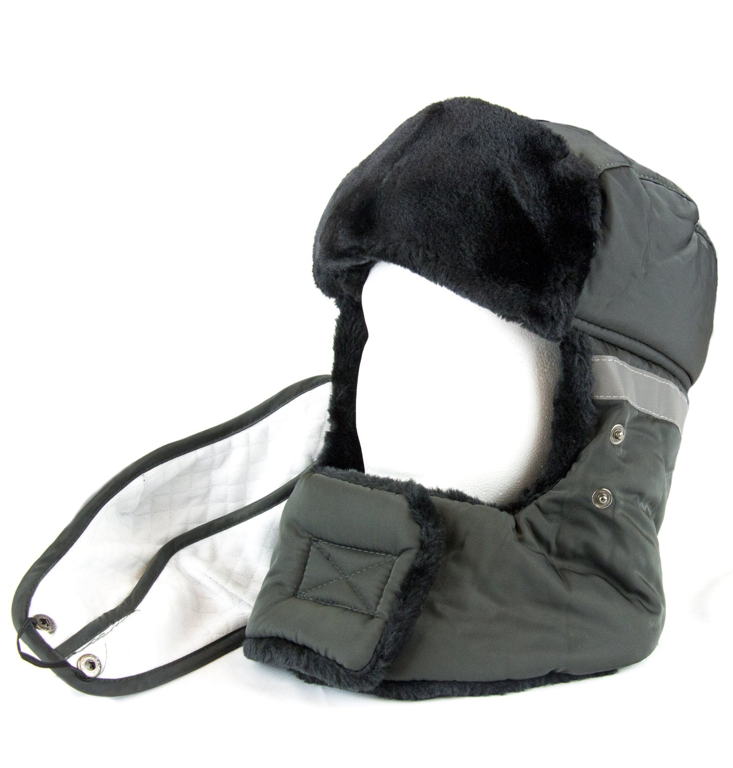 Sakkas Dab Unisex Faux Fur Chin Strap Removable Face Mask Winter Cold Trooper Hat - Concordia Style Boutique