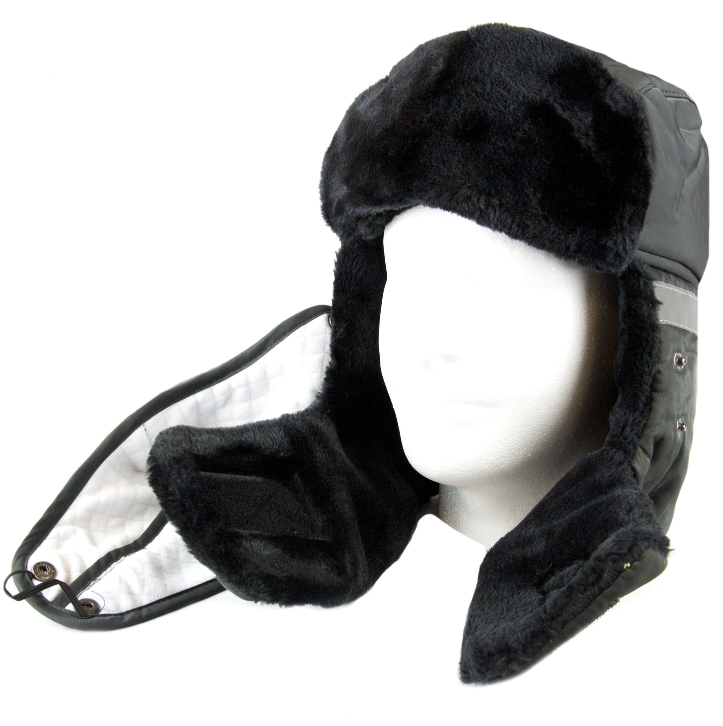 Sakkas Dab Unisex Faux Fur Chin Strap Removable Face Mask Winter Cold Trooper Hat - Concordia Style Boutique