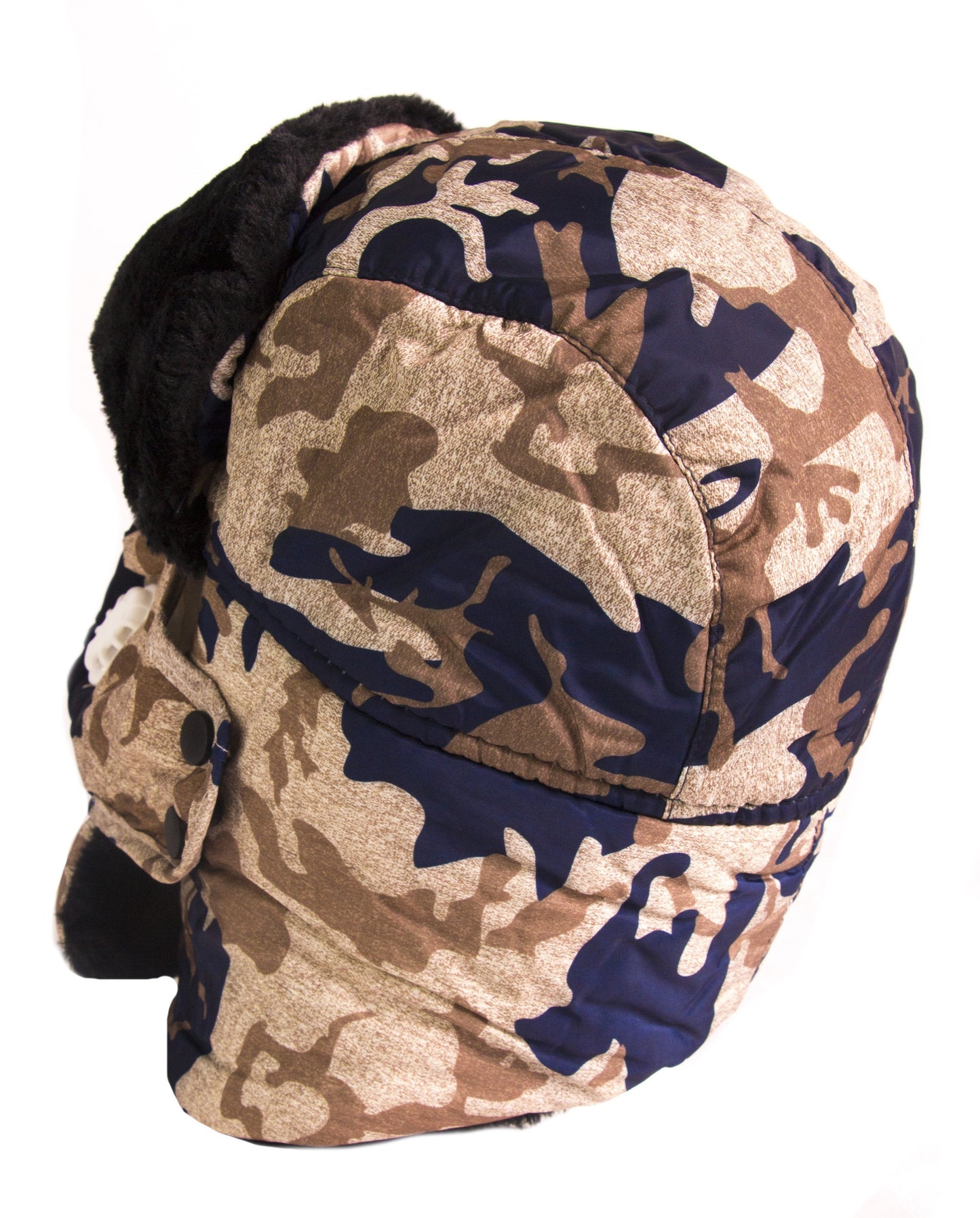 Sakkas Alex Unisex Ushanka Faux Fur Windproof Trapper Aviator Hat Removable Mask - Concordia Style Boutique