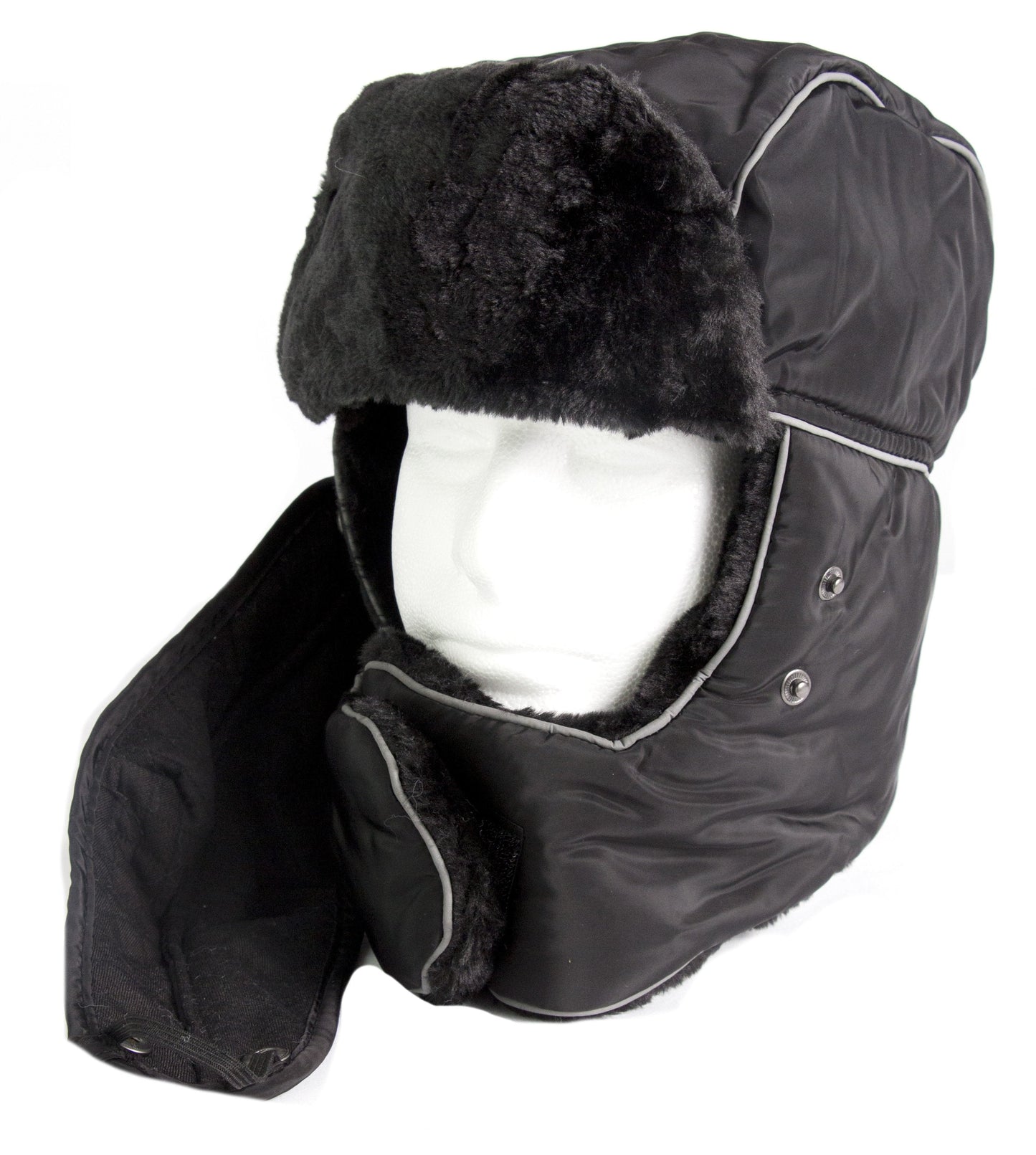 Sakkas Alex Unisex Ushanka Faux Fur Windproof Trapper Aviator Hat Removable Mask - Concordia Style Boutique