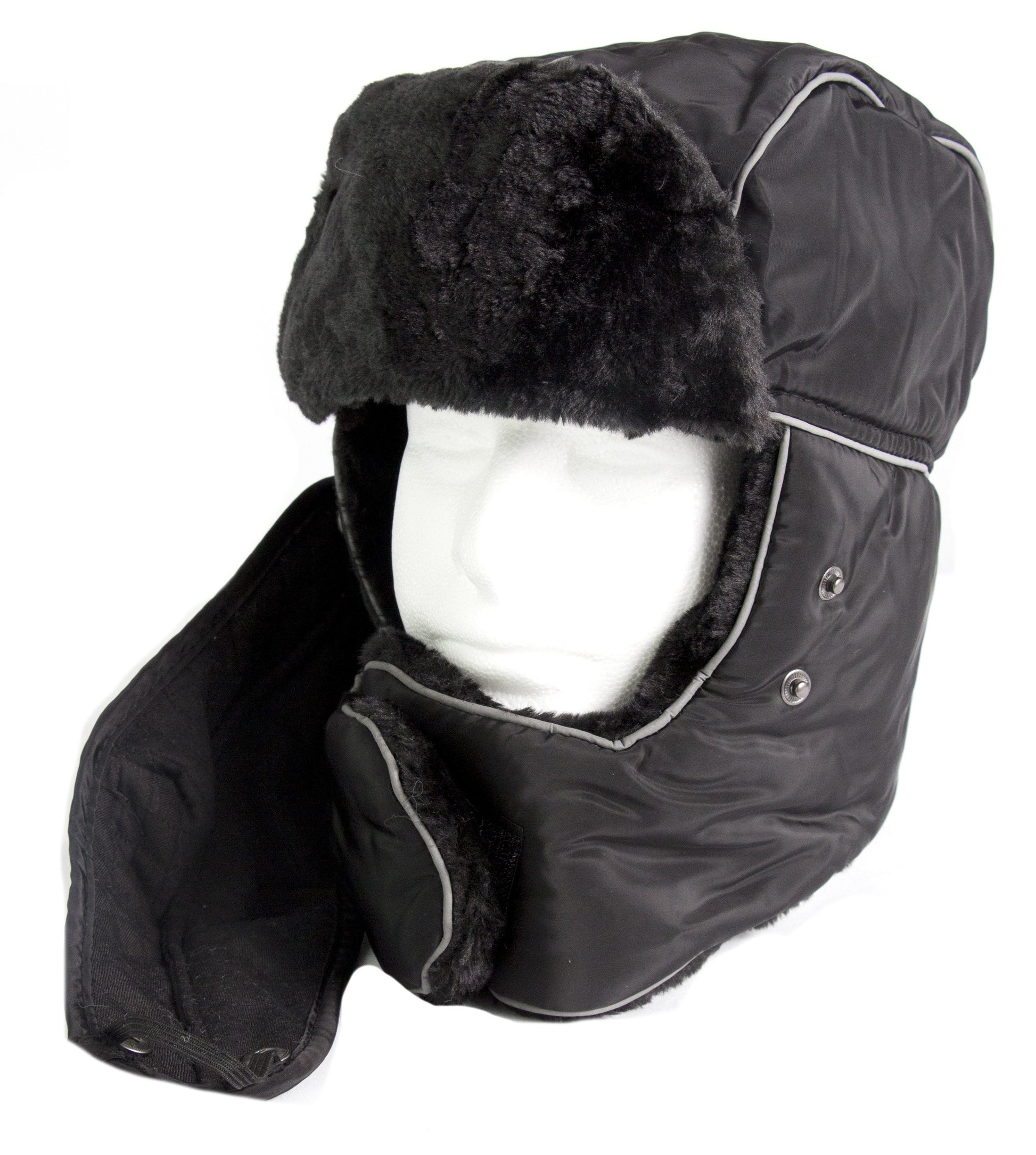 Sakkas Alex Unisex Ushanka Faux Fur Windproof Trapper Aviator Hat Removable Mask - Concordia Style Boutique