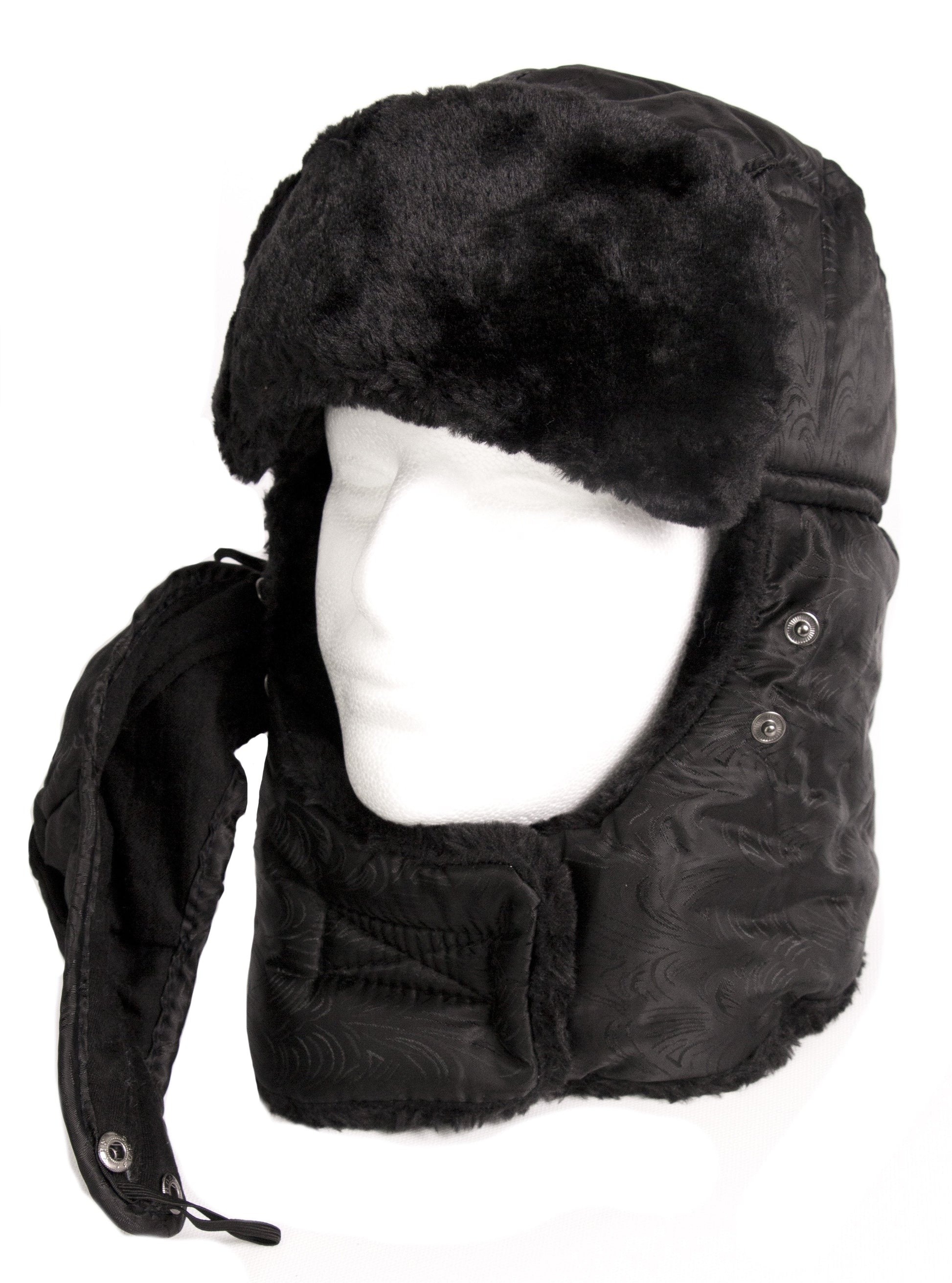 Sakkas Alex Unisex Ushanka Faux Fur Windproof Trapper Aviator Hat Removable Mask - Concordia Style Boutique