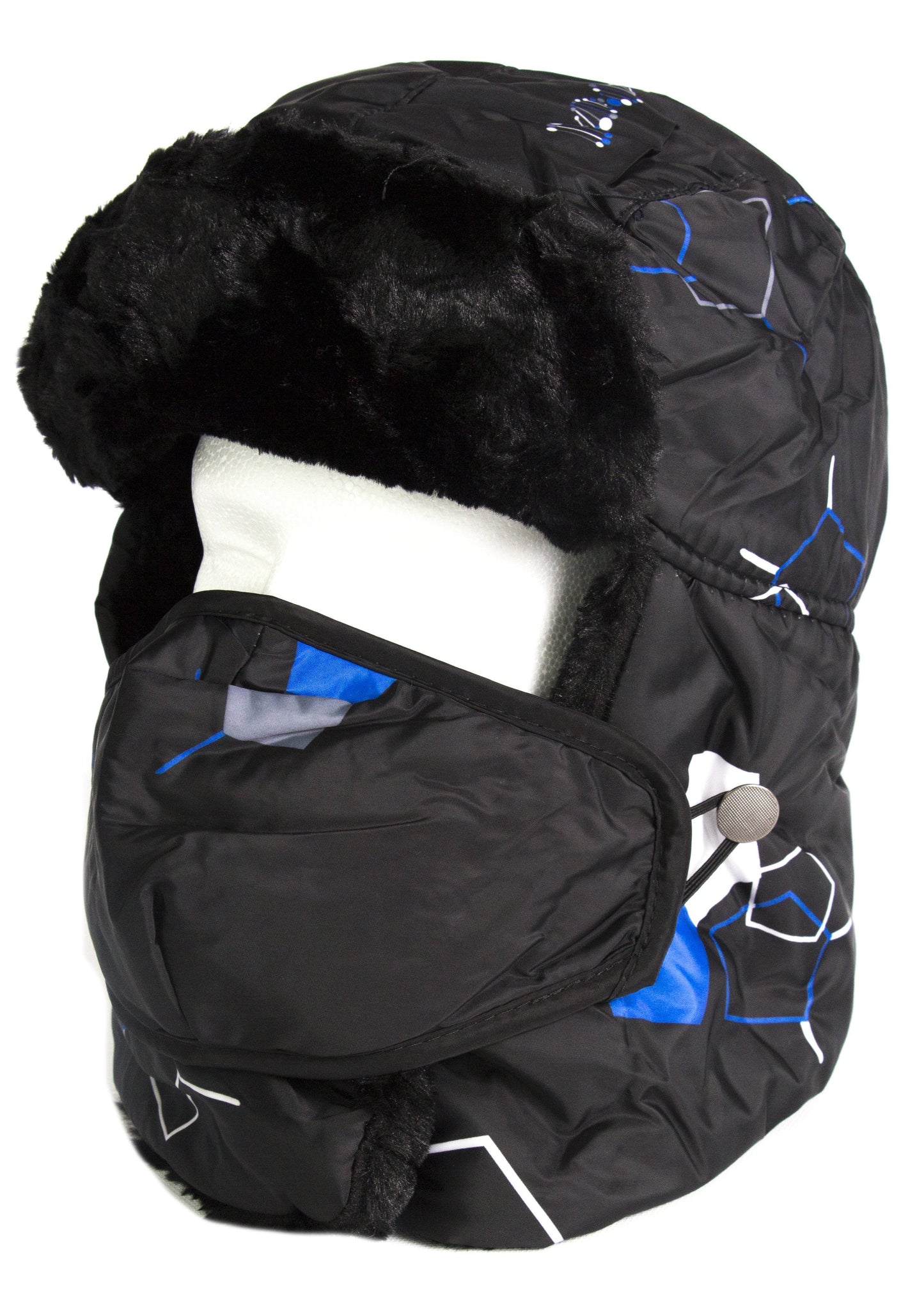 Sakkas Alex Unisex Ushanka Faux Fur Windproof Trapper Aviator Hat Removable Mask - Concordia Style Boutique
