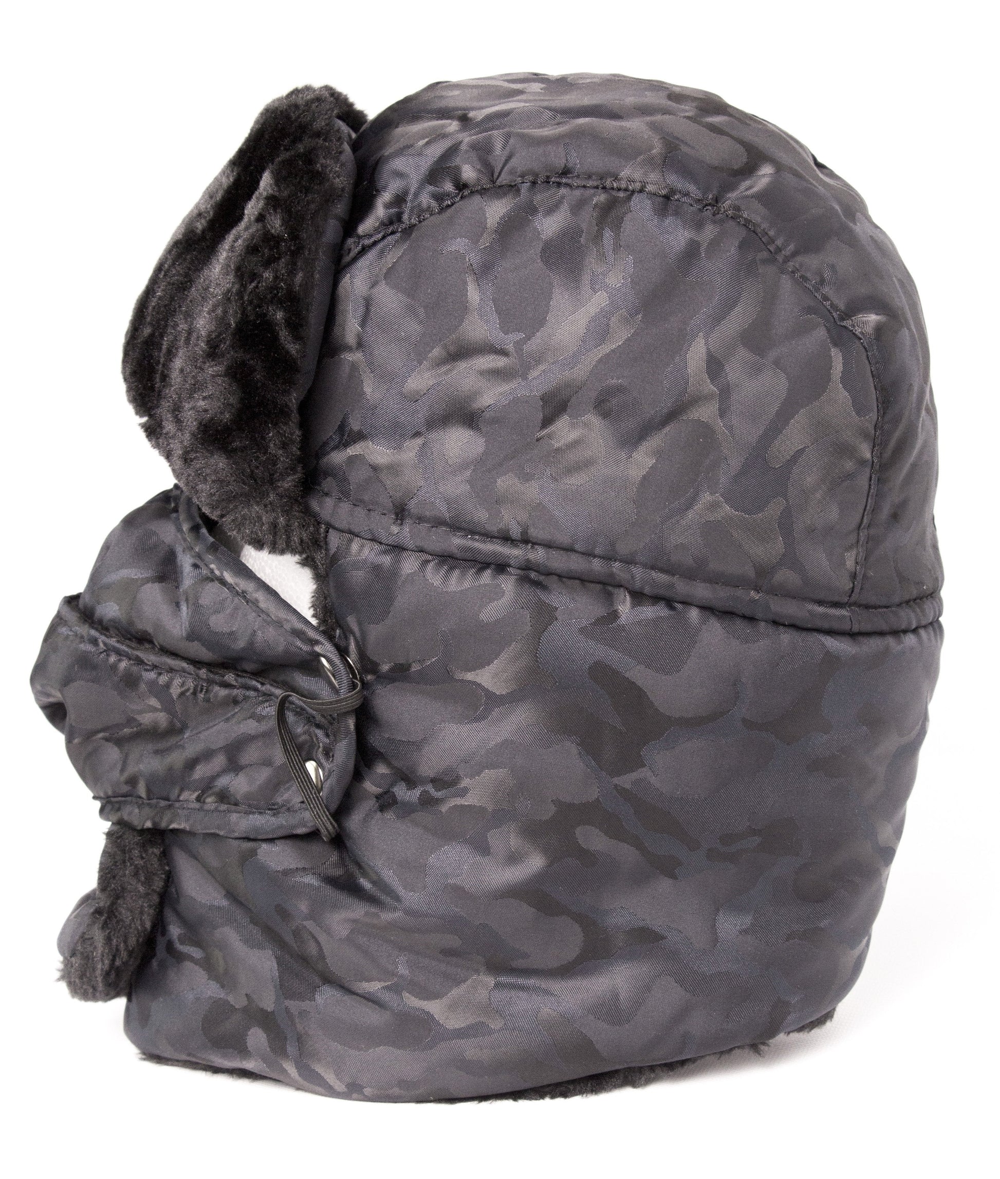 Sakkas Alex Unisex Ushanka Faux Fur Windproof Trapper Aviator Hat Removable Mask - Concordia Style Boutique