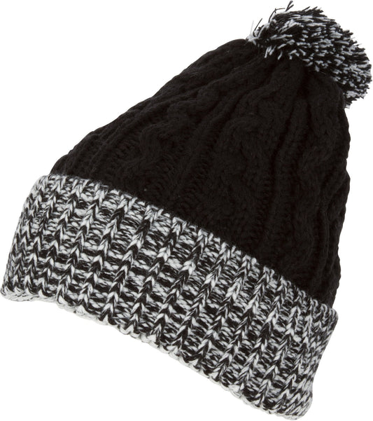 Sakkas Effie Unisex Heather Multi Colored Pom Pom Knit Beanie Hat - Concordia Style Boutique