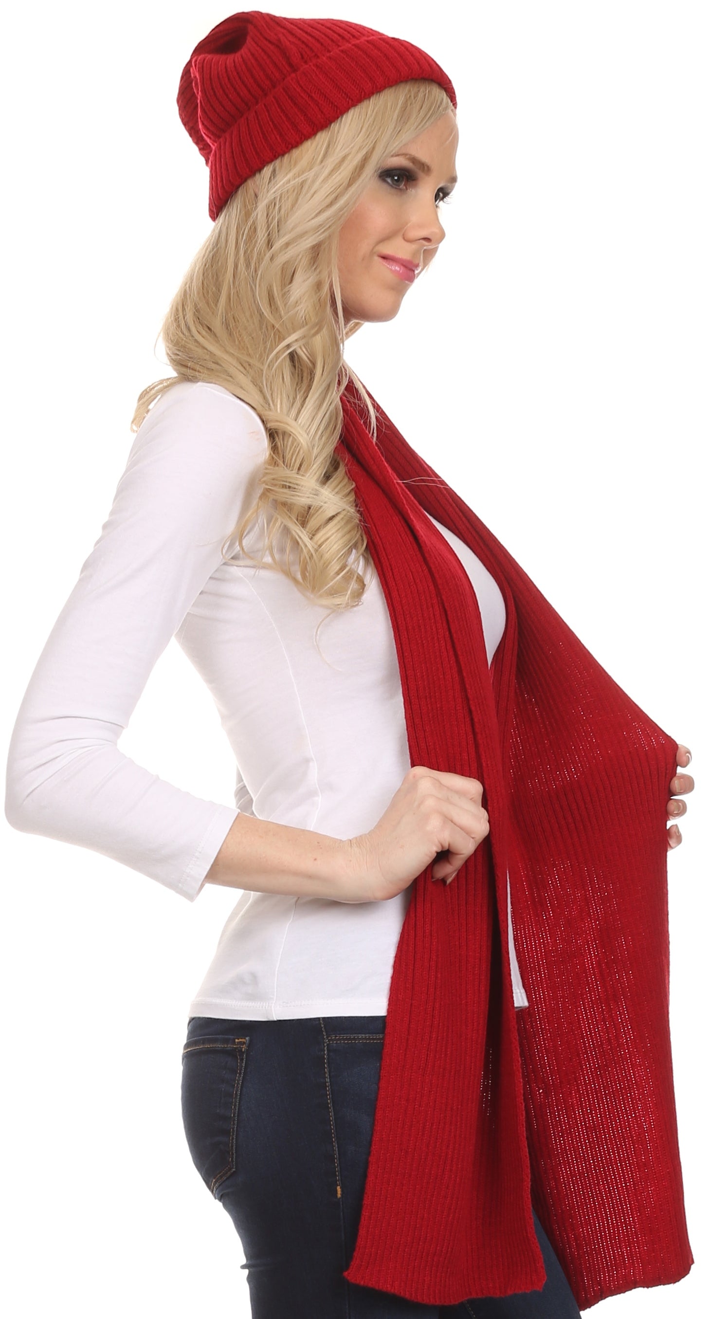 Sakkas Aldis Unisex Ribbed Knit Beanie Hat And Scarf Set - Concordia Style Boutique