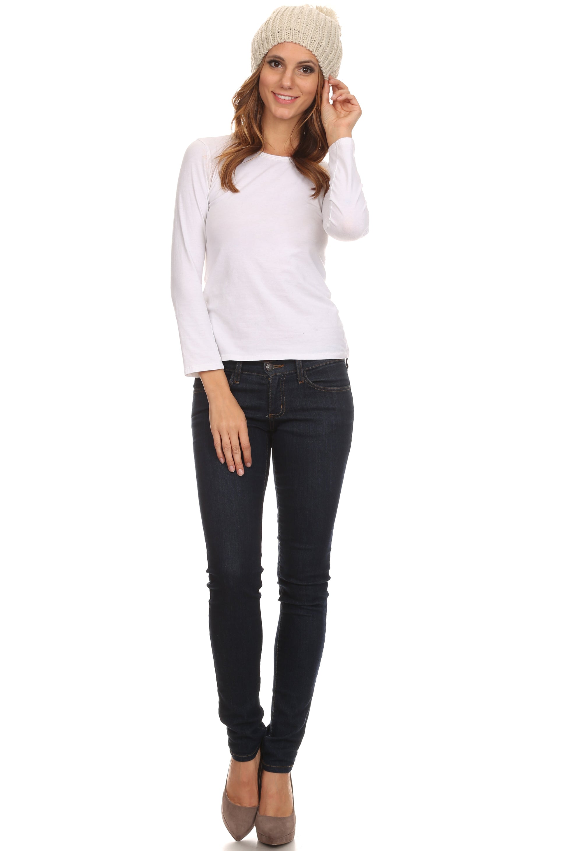 Sakkas Lax Wide Unisex Cable Knit Large Pom Pom Bobble Beanie Hat Cap - Concordia Style Boutique