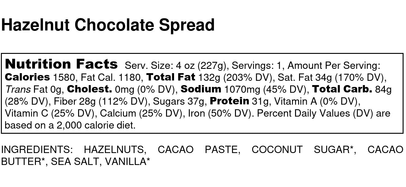 Hazelnut Chocolate Spread
