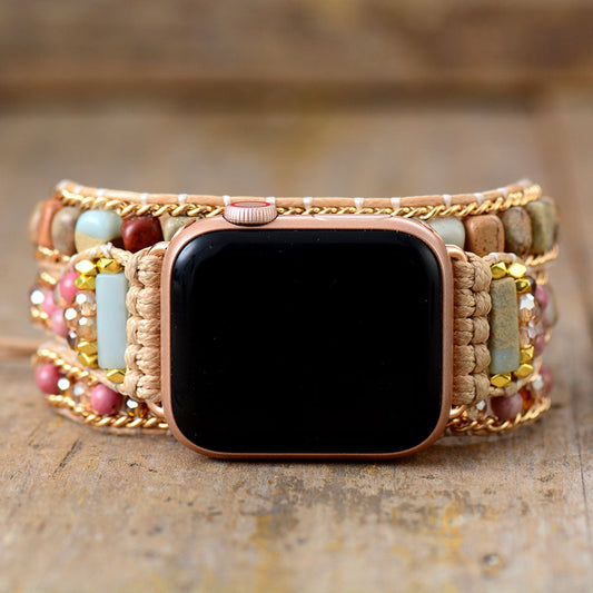 Rhodonite & Jasper Style & Relaxation Apple Watch Band