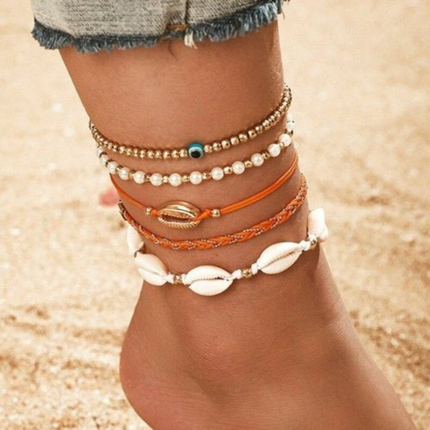 Golden Shore Anklet