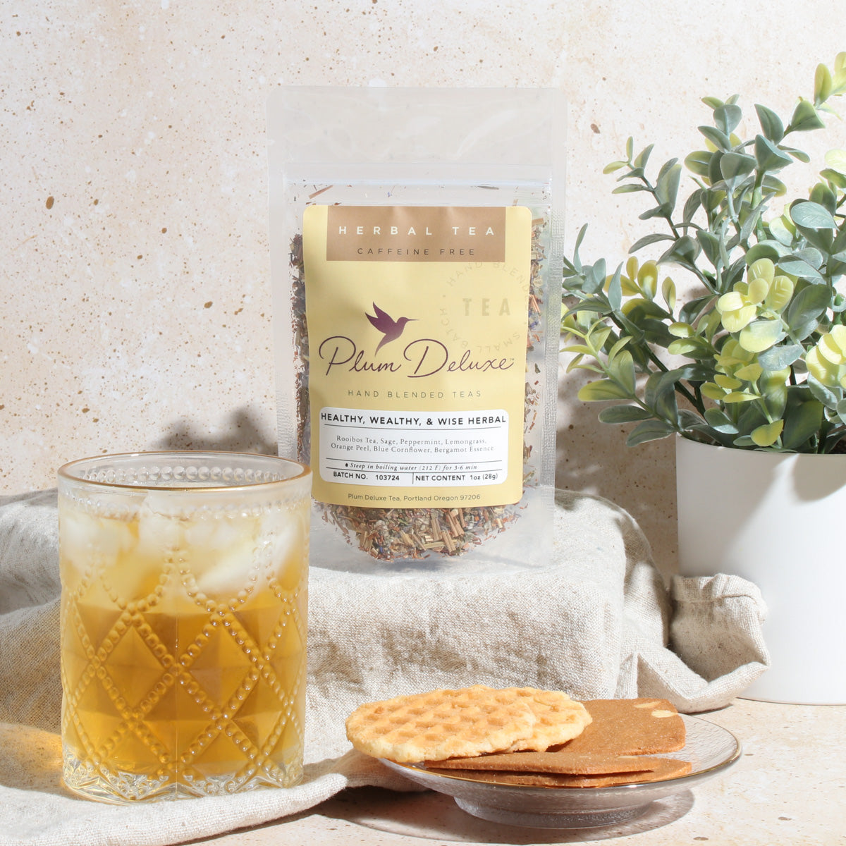 Healthy, Wealthy, & Wise Herbal Tea (Bergamot - Sage - Lemongrass - Mint) - Concordia Style Boutique