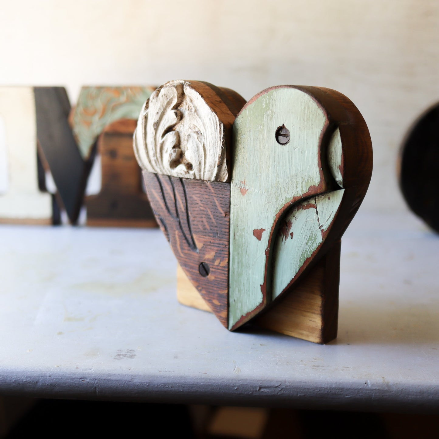 Reclaimed Wooden Letters