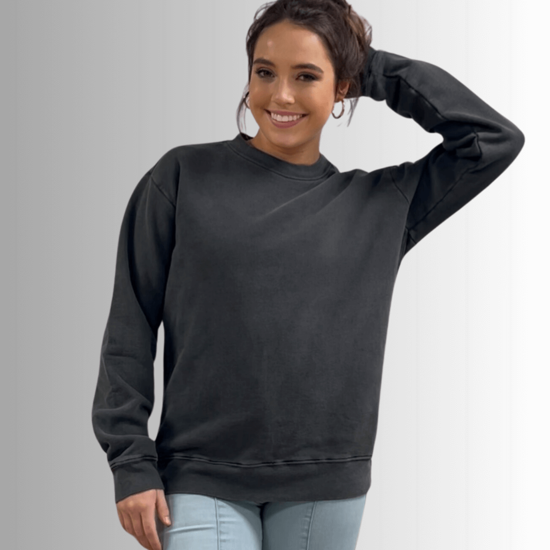Brynlee Heavyweight Crew Neck Fleece Sweatshirt - Concordia Style Boutique
