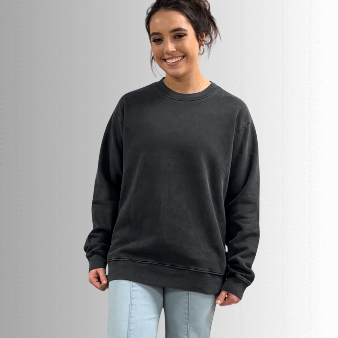 Brynlee Heavyweight Crew Neck Fleece Sweatshirt - Concordia Style Boutique