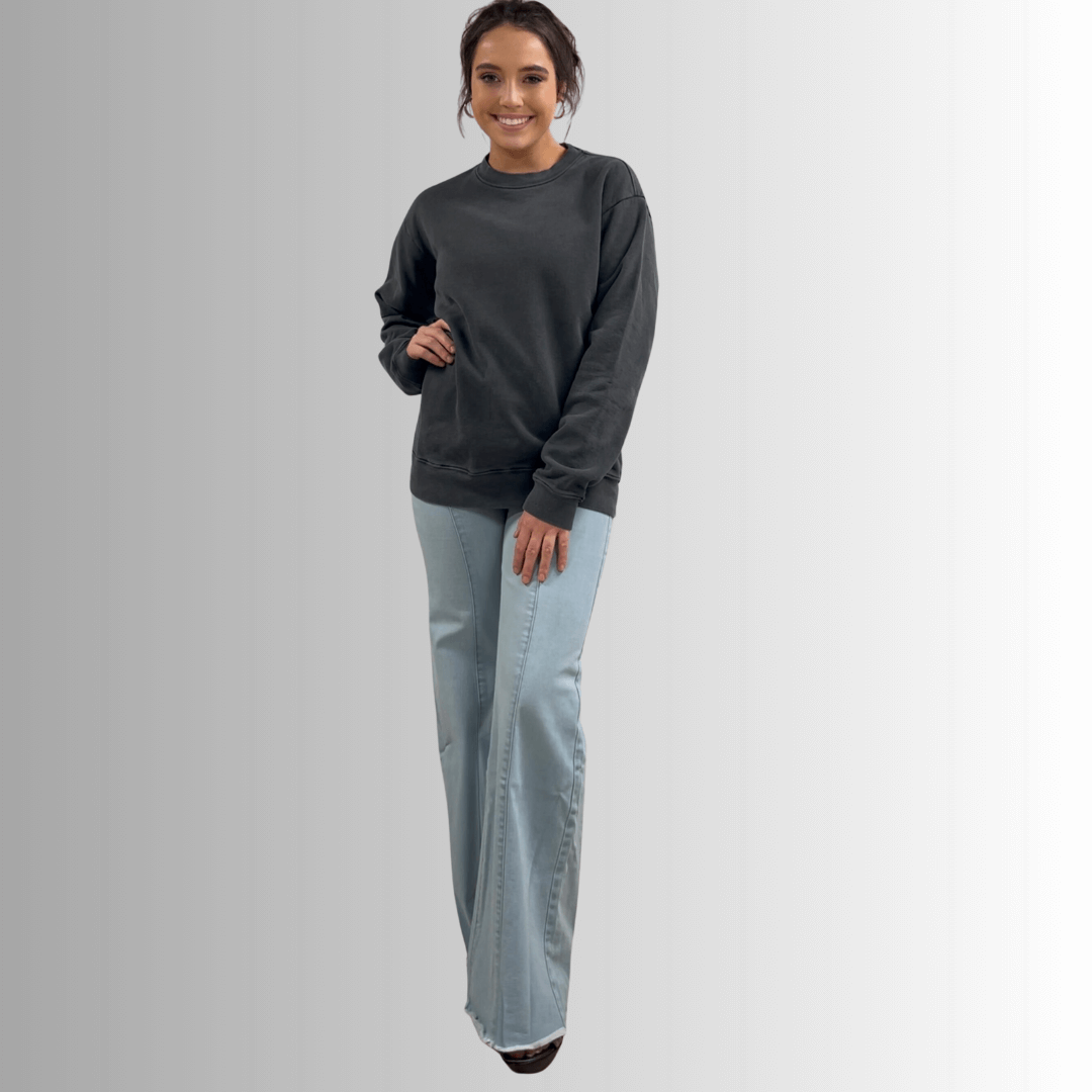 Brynlee Heavyweight Crew Neck Fleece Sweatshirt - Concordia Style Boutique