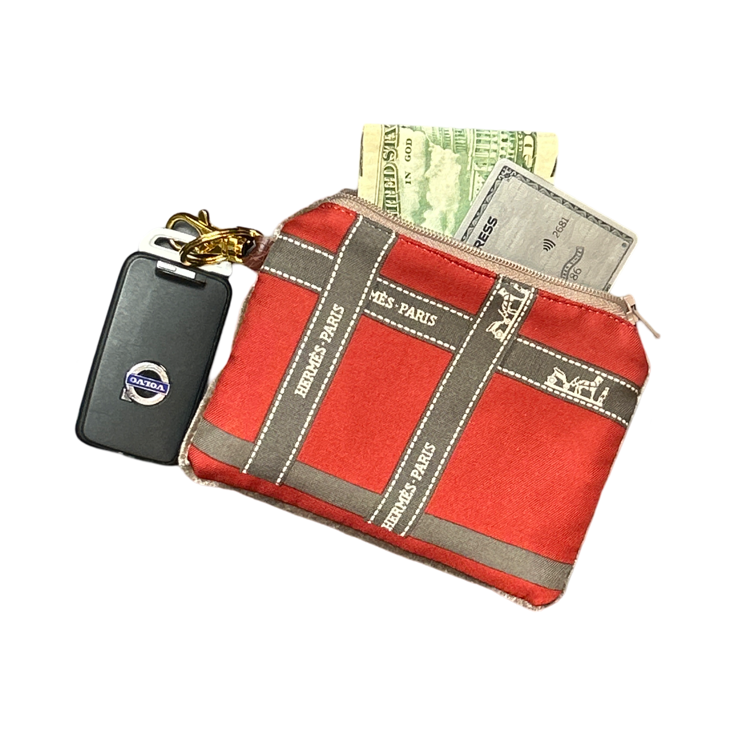 Bolduc Ribbon Bordeaux Vintage Scarf Coffee Run Keychain Bag