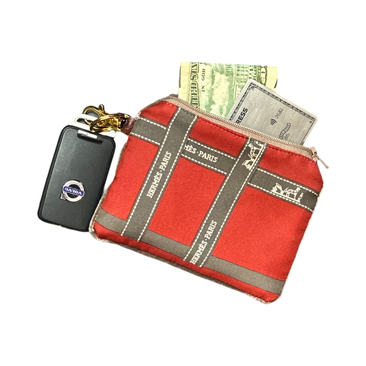 Bolduc Ribbon Bordeaux Vintage Scarf Coffee Run Keychain Bag